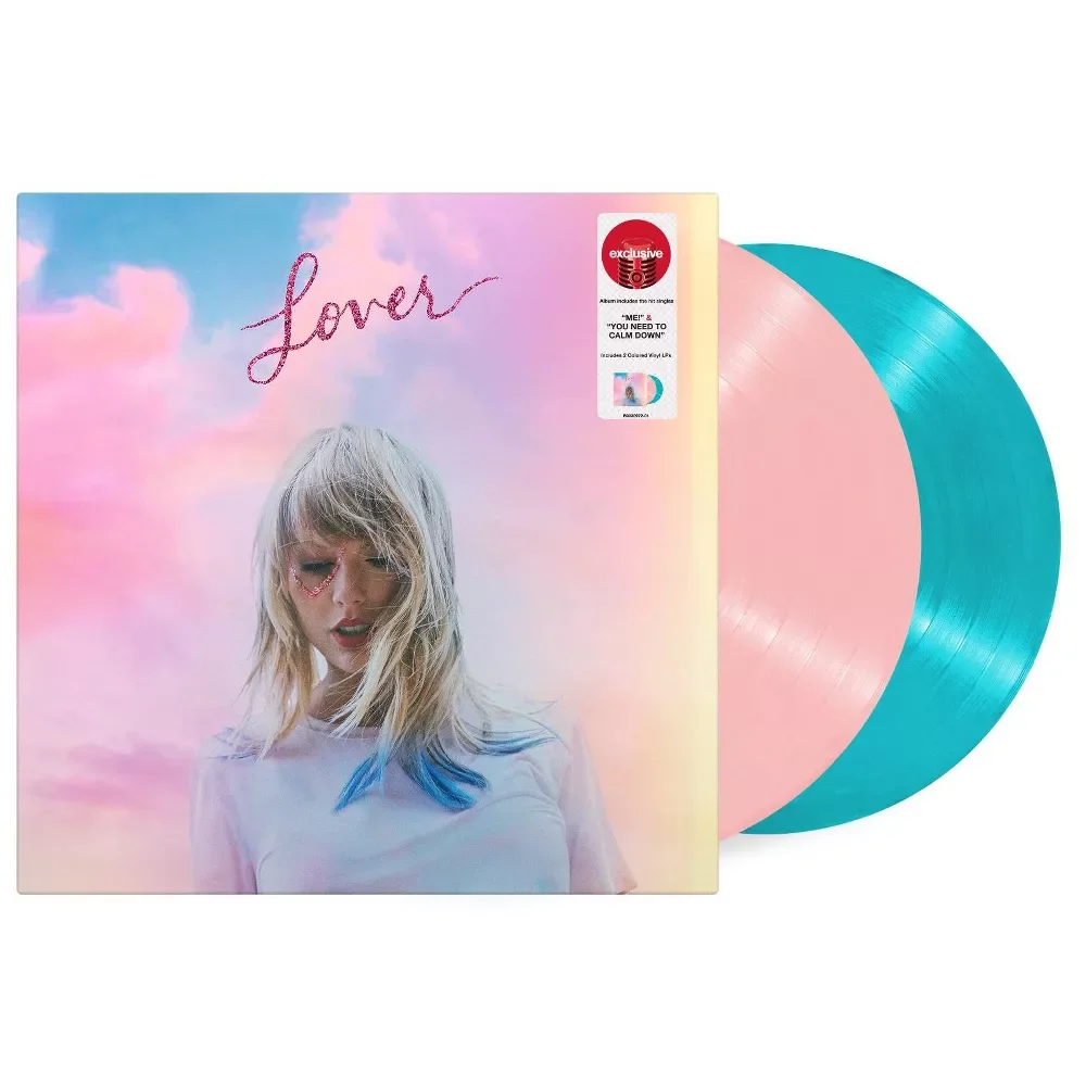 Taylor Swift : Lover (Pink and Blue Colored Vinyl LP)