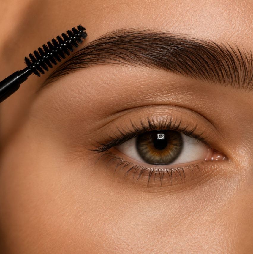 Professional eyebrow shaping and grooming for a softly defined, natural-looking brow.
