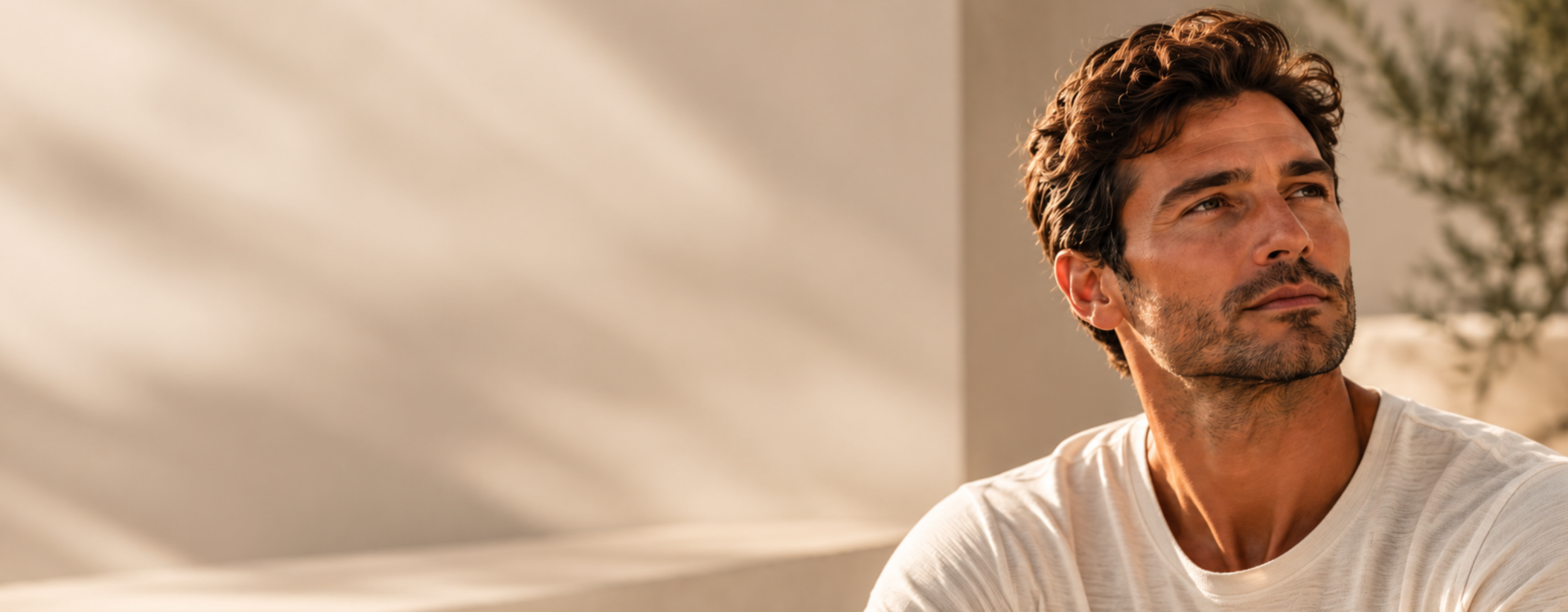 Man with healthy fuller-looking hair