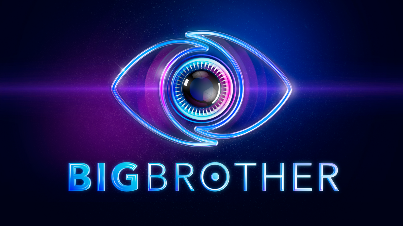 Neon-style eye design with a central camera lens and the word 'BIGBROTHER' below.