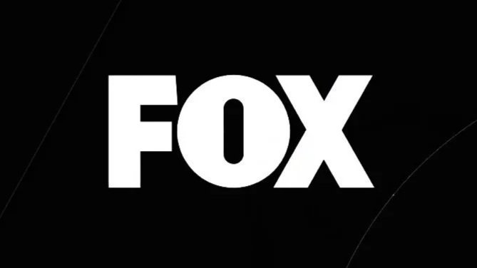White text saying 'FOX' on a black background.