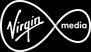 Virgin Media logo with stylized infinity symbol