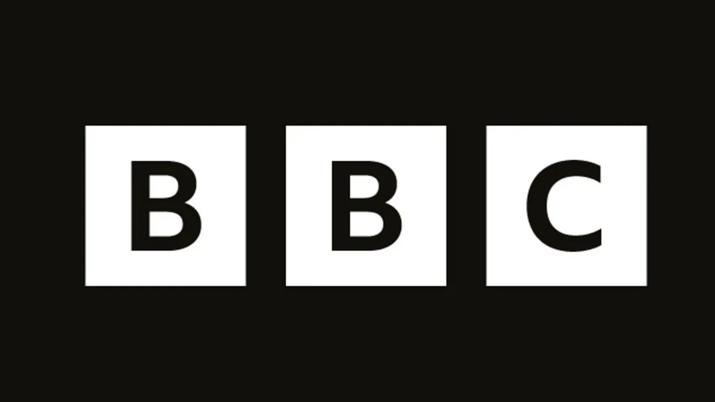 BBC logo with three black squares each containing a white letter B, B, and C.