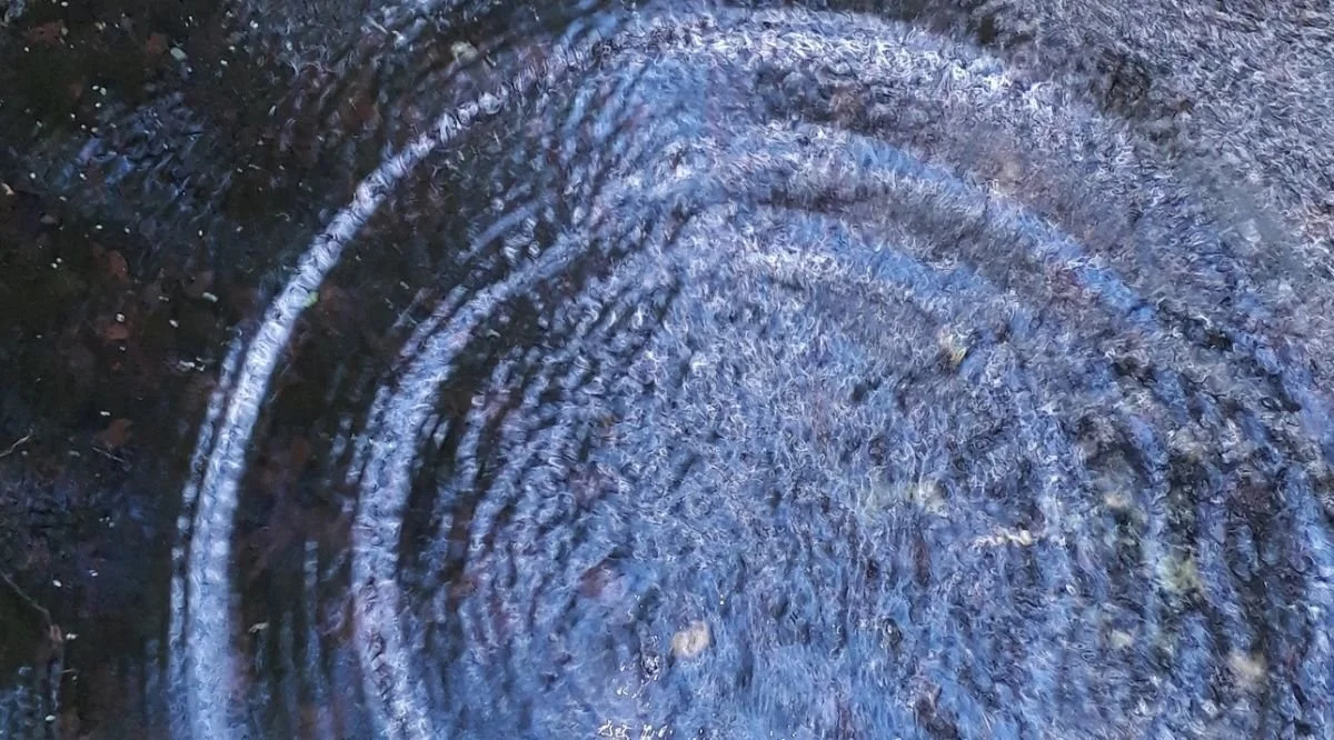 rippling water