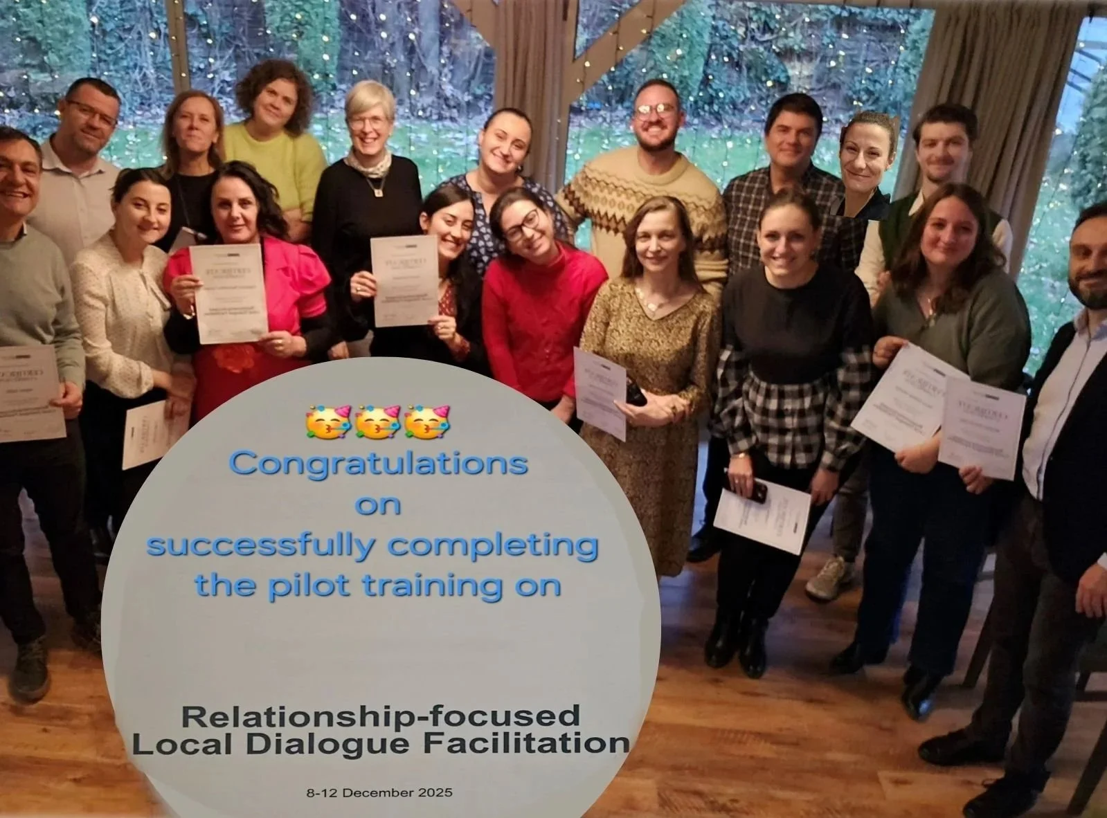 pilot training on Relationship-focused Local Dialogue Facilitation, December 8-12, 2025