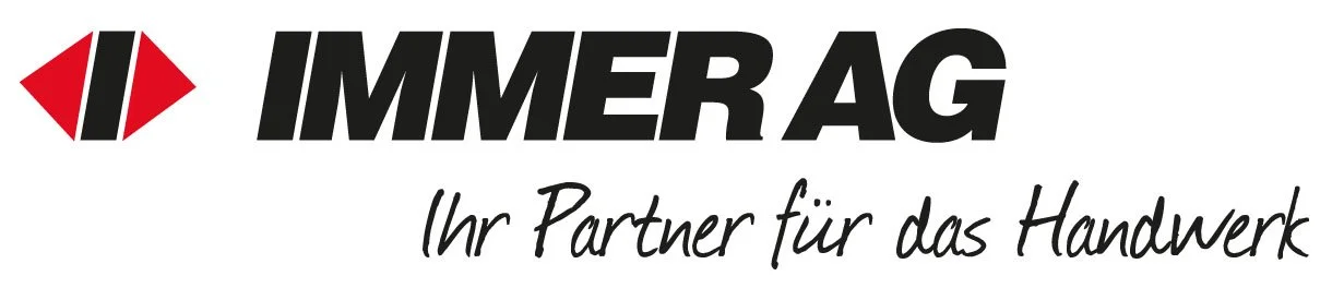 Logo von Immerag mit dem Slogan "Ihr Partner für das Handwerk"