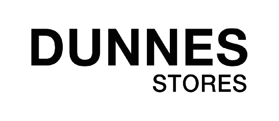 DUNNES STORES logo in black text