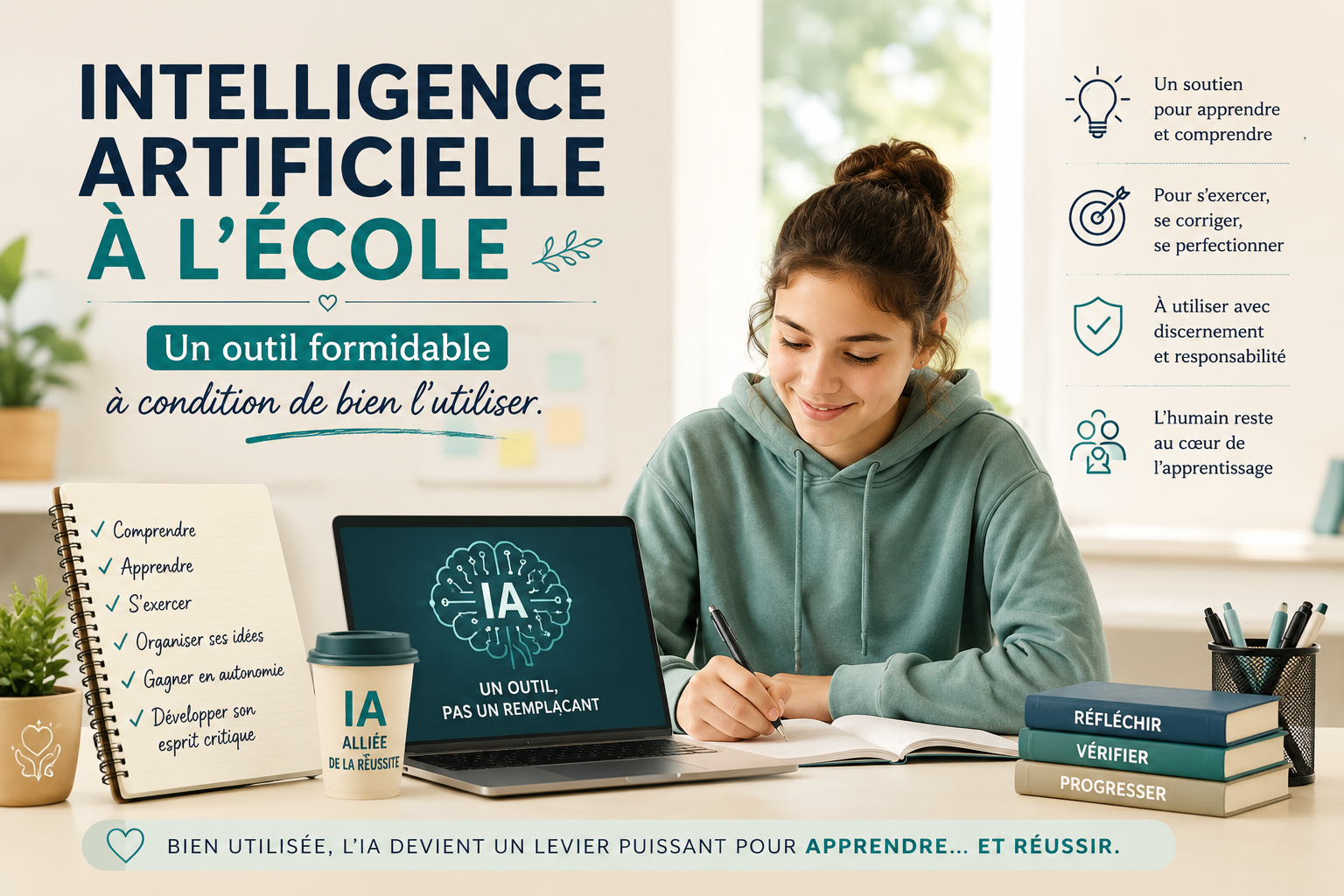 L’intelligence artificielle à l’école : un outil formidable, à condition de bien l’utiliser