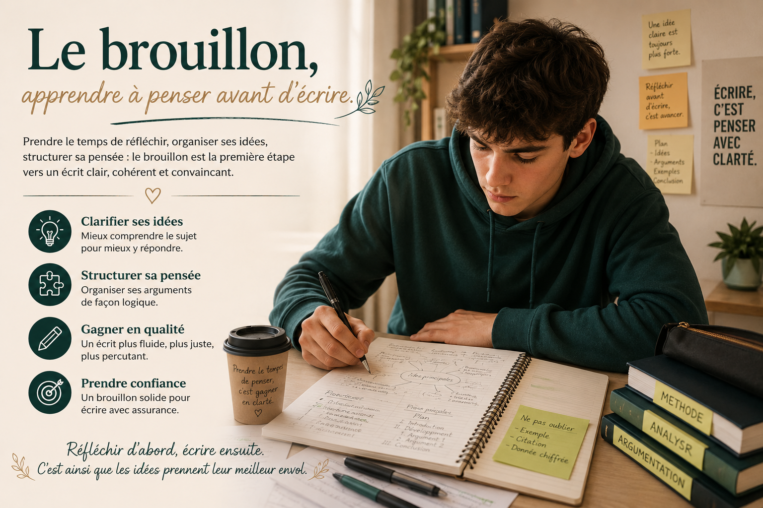 Le brouillon : apprendre à penser avant d’écrire