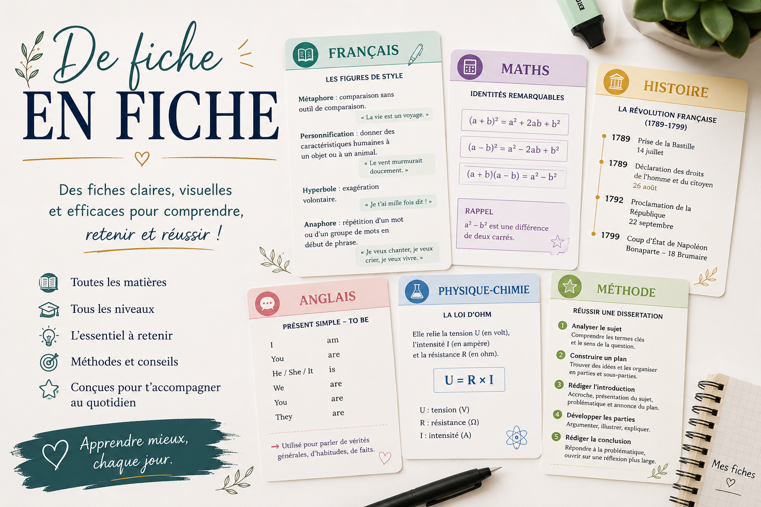 DE FICHE EN FICHE, ON S’AFFICHE !