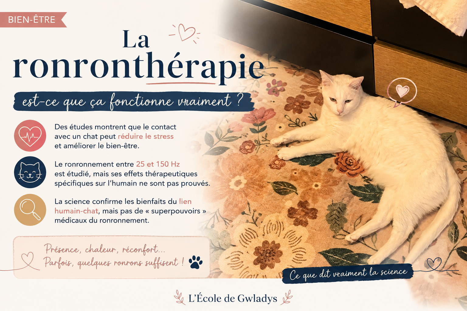 La ronronthérapie : est-ce que ça fonctionne vraiment ? 