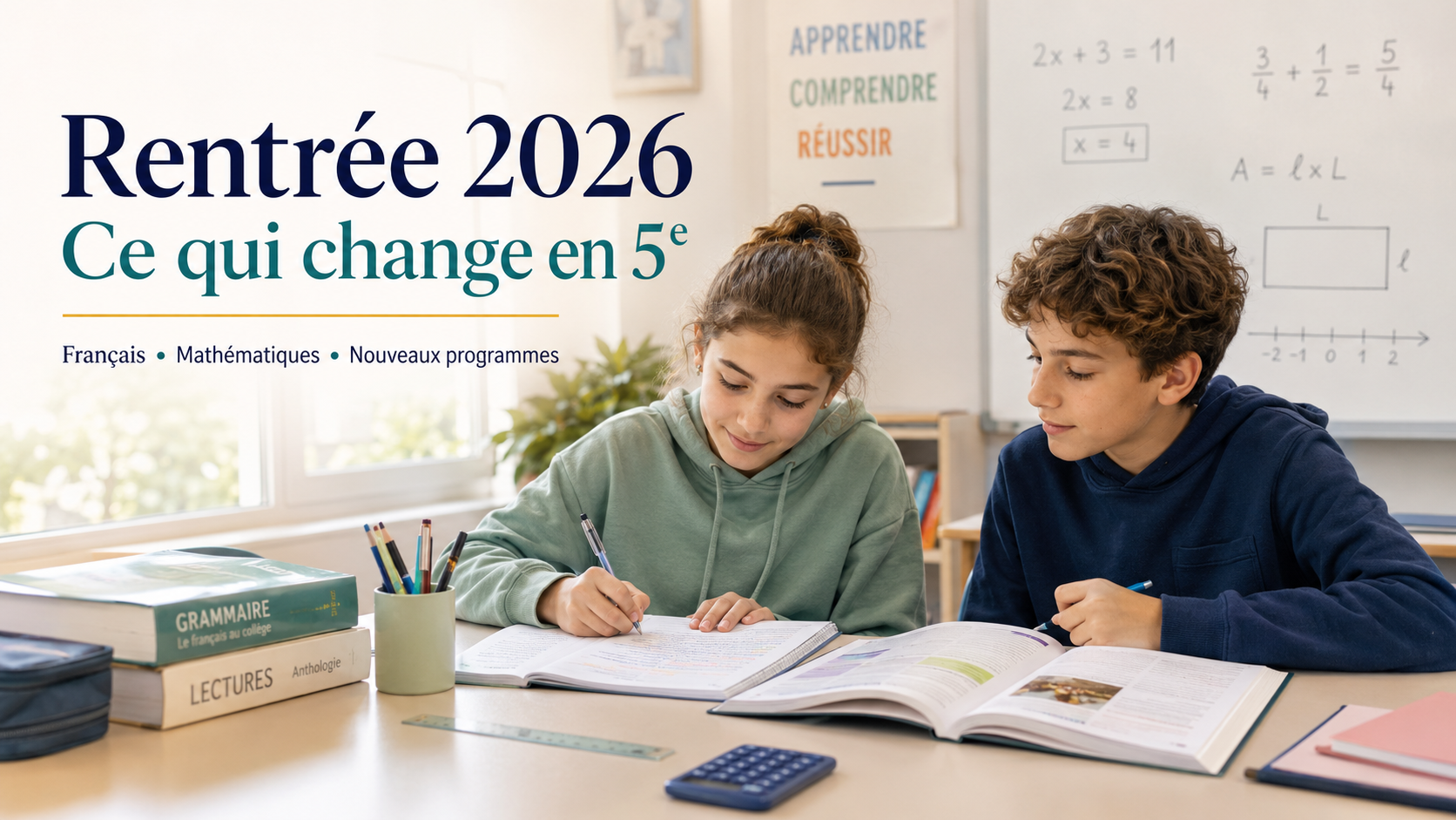 Réponse flash — Qu’est-ce qui  change vraiment pour un élève de 5e en 2026-2027 ?