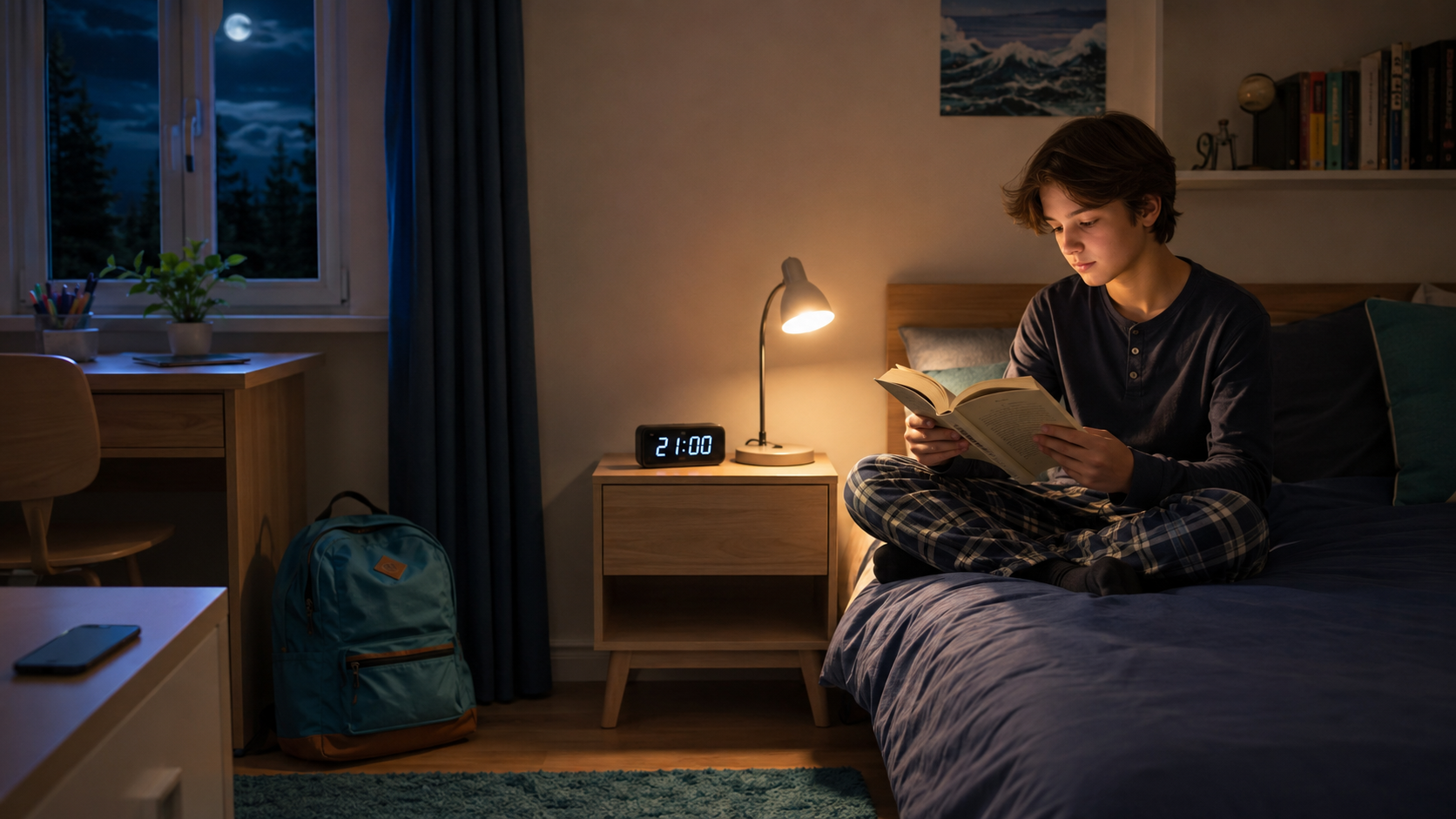  À quelle heure un collégien doit-il se coucher ?