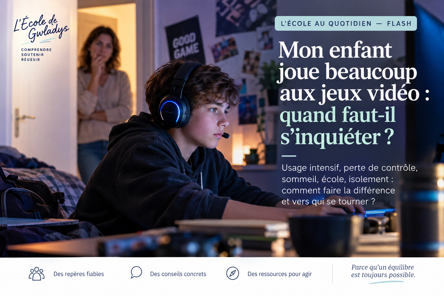 Mon enfant joue beaucoup aux jeux vidéo : quand faut-il s’inquiéter ?