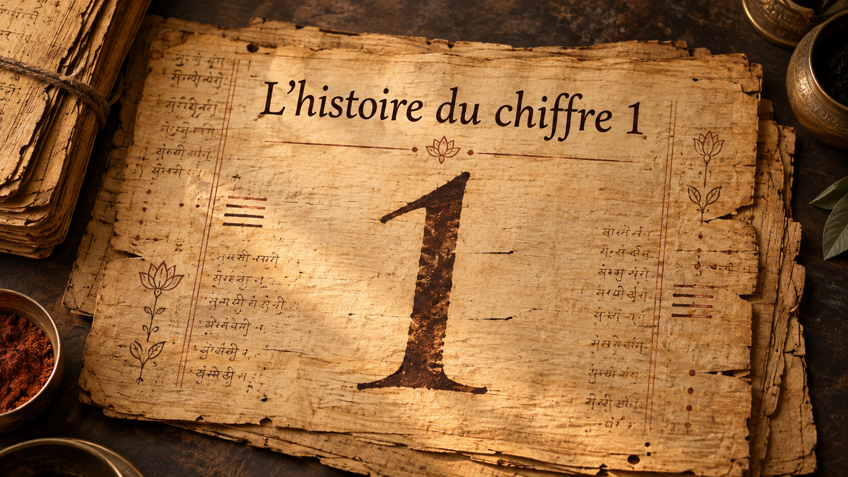 L’histoire du chiffre 1 : le grand voyage d’un petit trait
