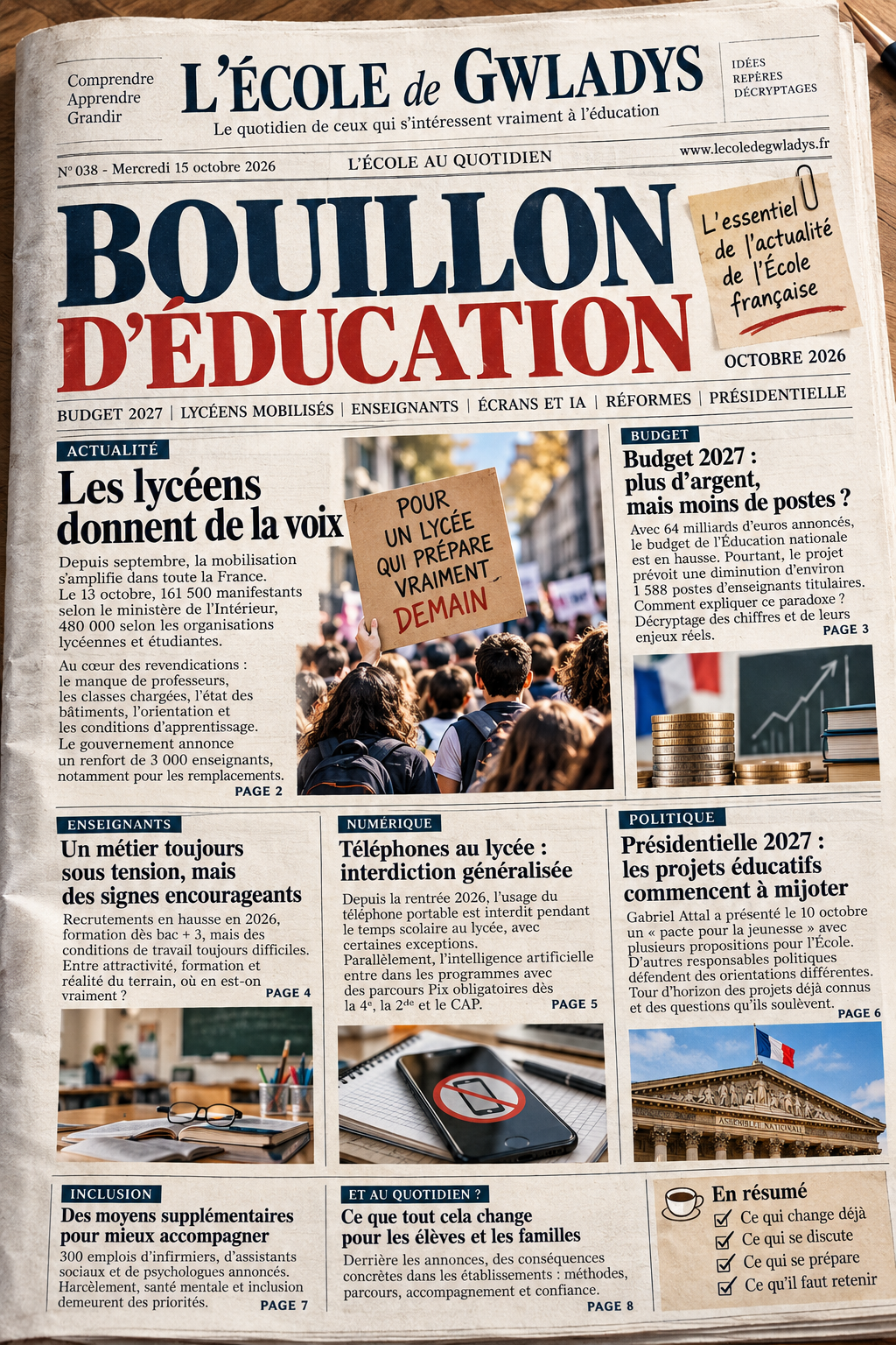 BOUILLON D'ÉDUCATION