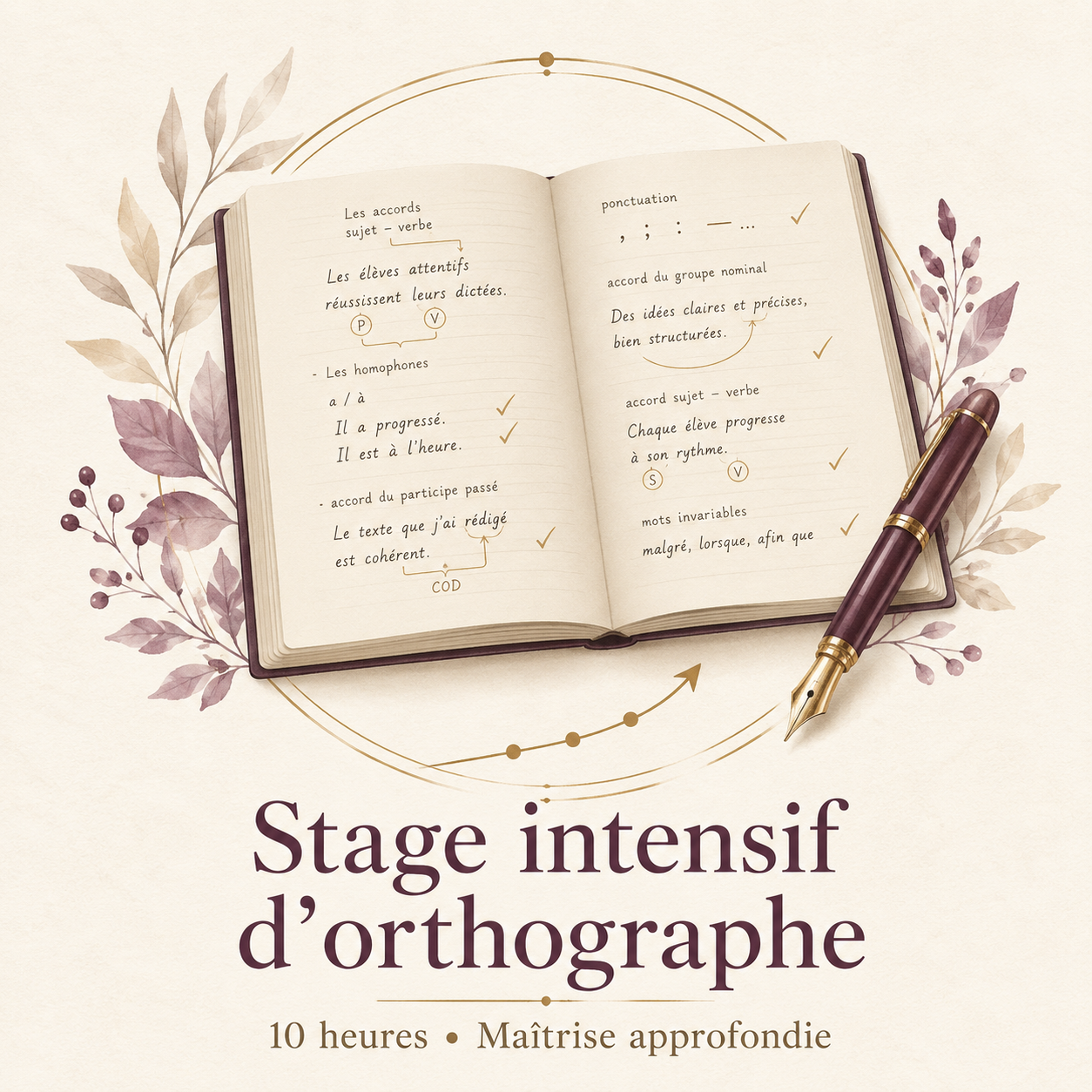 Stage intensif d’orthographe – 10 heures