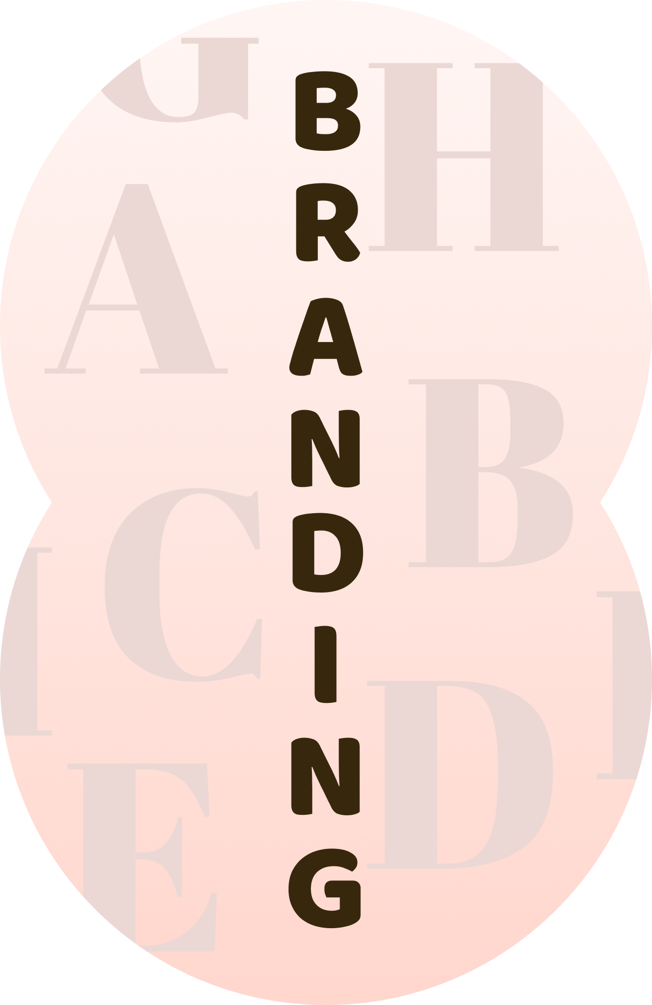 A close-up of a circle with the words 'BANKING' written vertically in black font against a pink background, with some larger faded letters in the background.