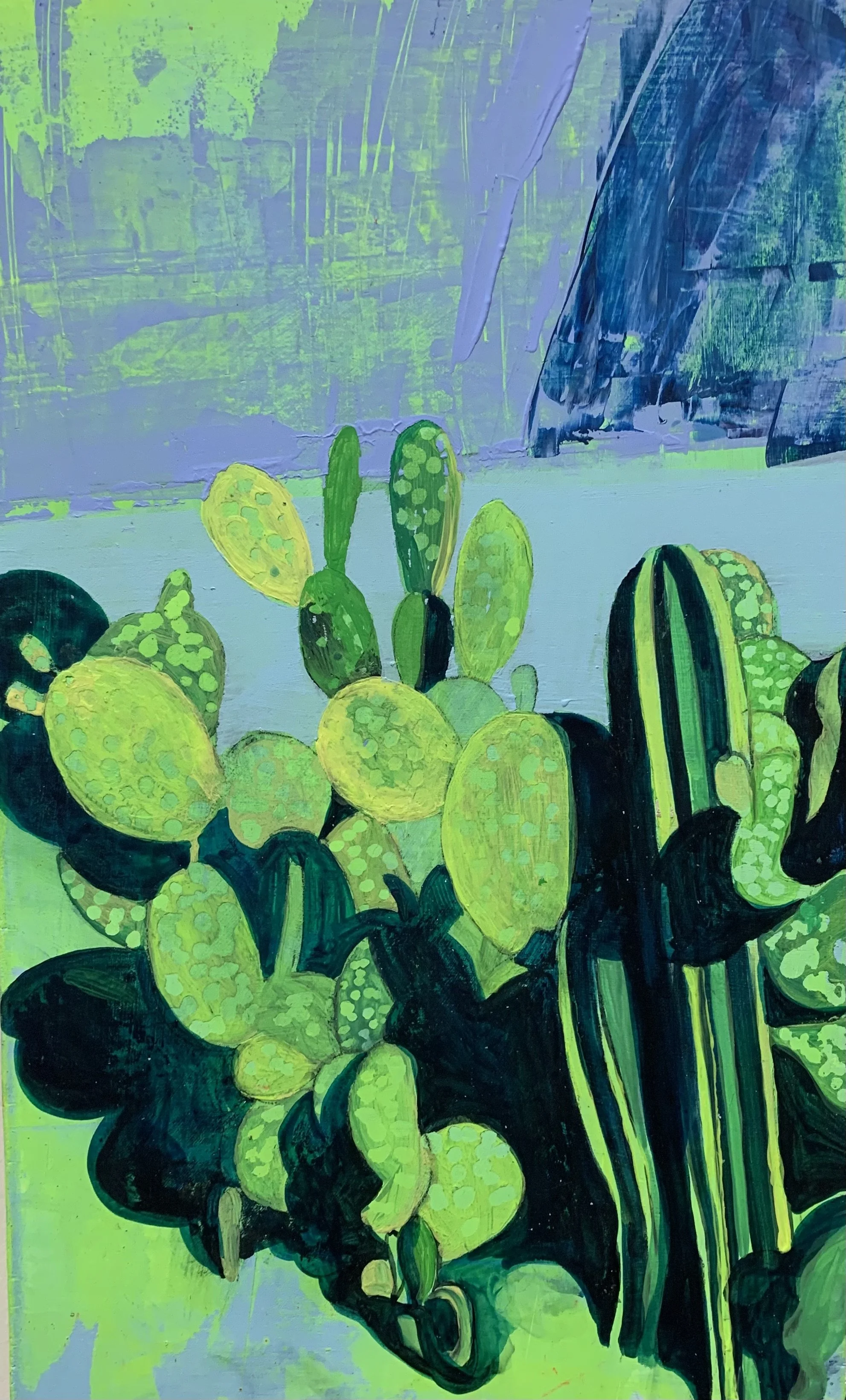 Cactus3-20 x30 cm-acrylic-watercolour on gessoed board.jpeg