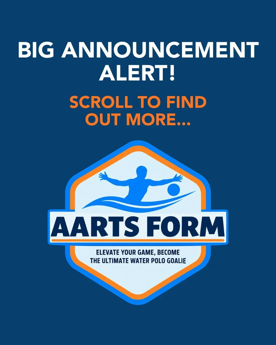 🚨𝘽𝙄𝙂 𝙉𝙀𝙒𝙎!🚨

The new Aarts Form website is launching SOON! 🌊🤽&zwj;♀️

A fresh new space dedicated to helping water polo goalkeepers train, develop, and learn &mdash; with personalised coaching, training programmes, resources, and more.

St