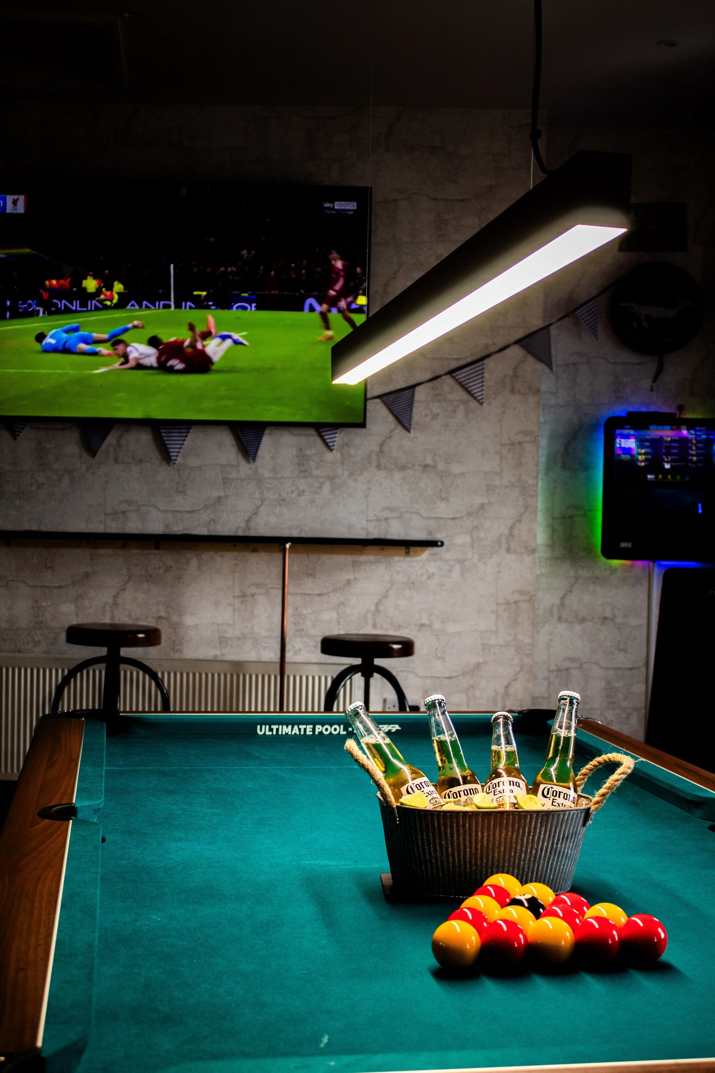 beer, football and music