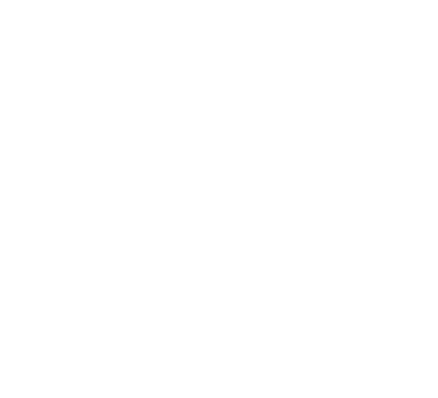 White floral and butterfly design featuring the letter 'L' on a black background.