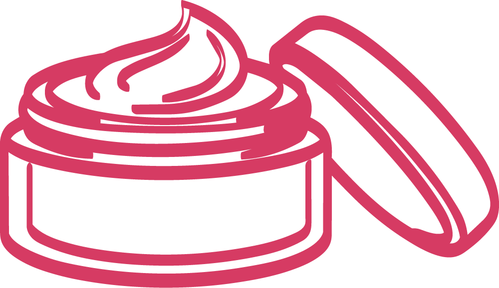 Illustration of a skincare cream jar