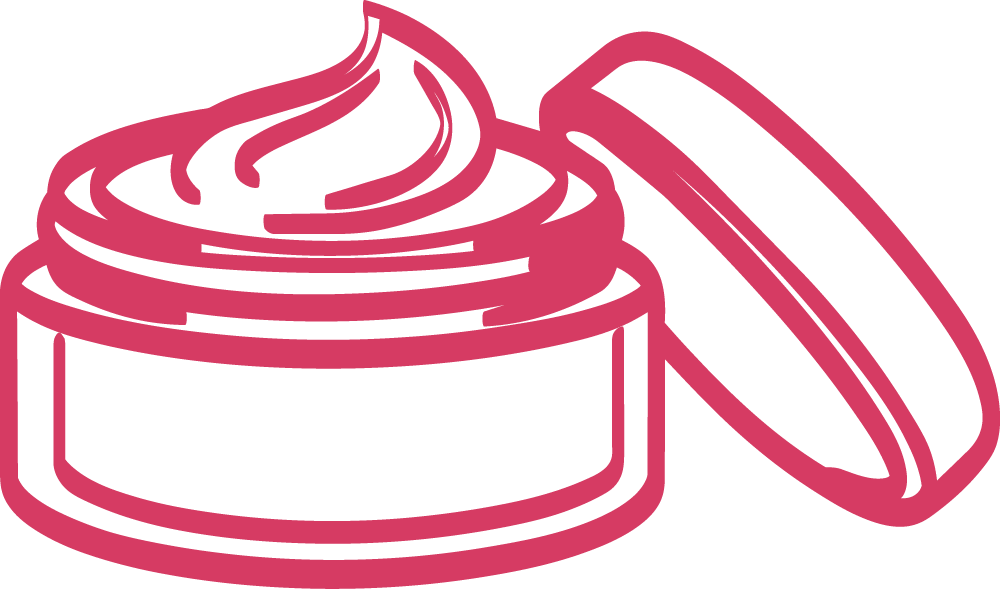 Illustration of a skincare cream jar