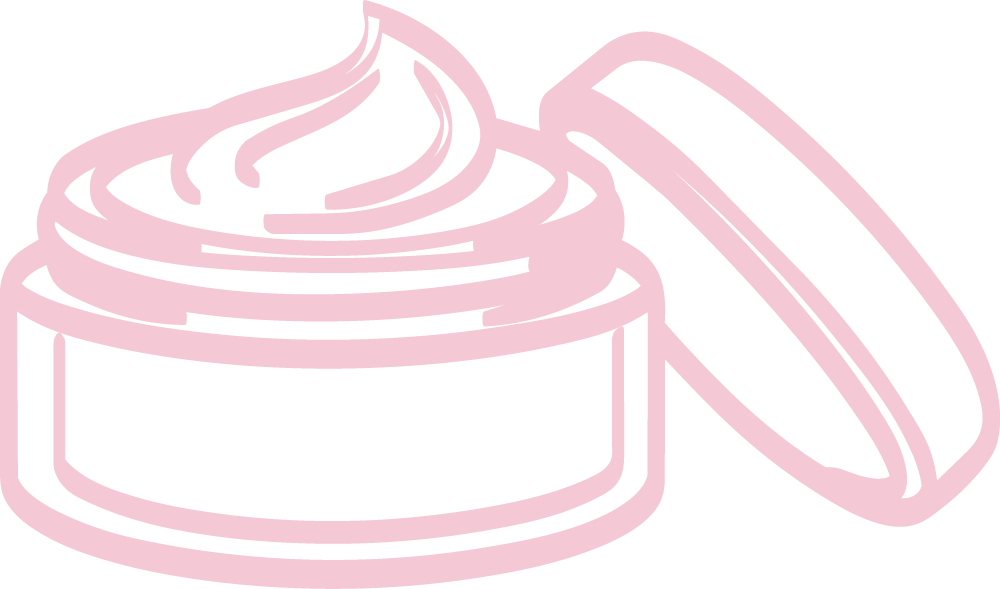 Illustration of a skincare cream jar