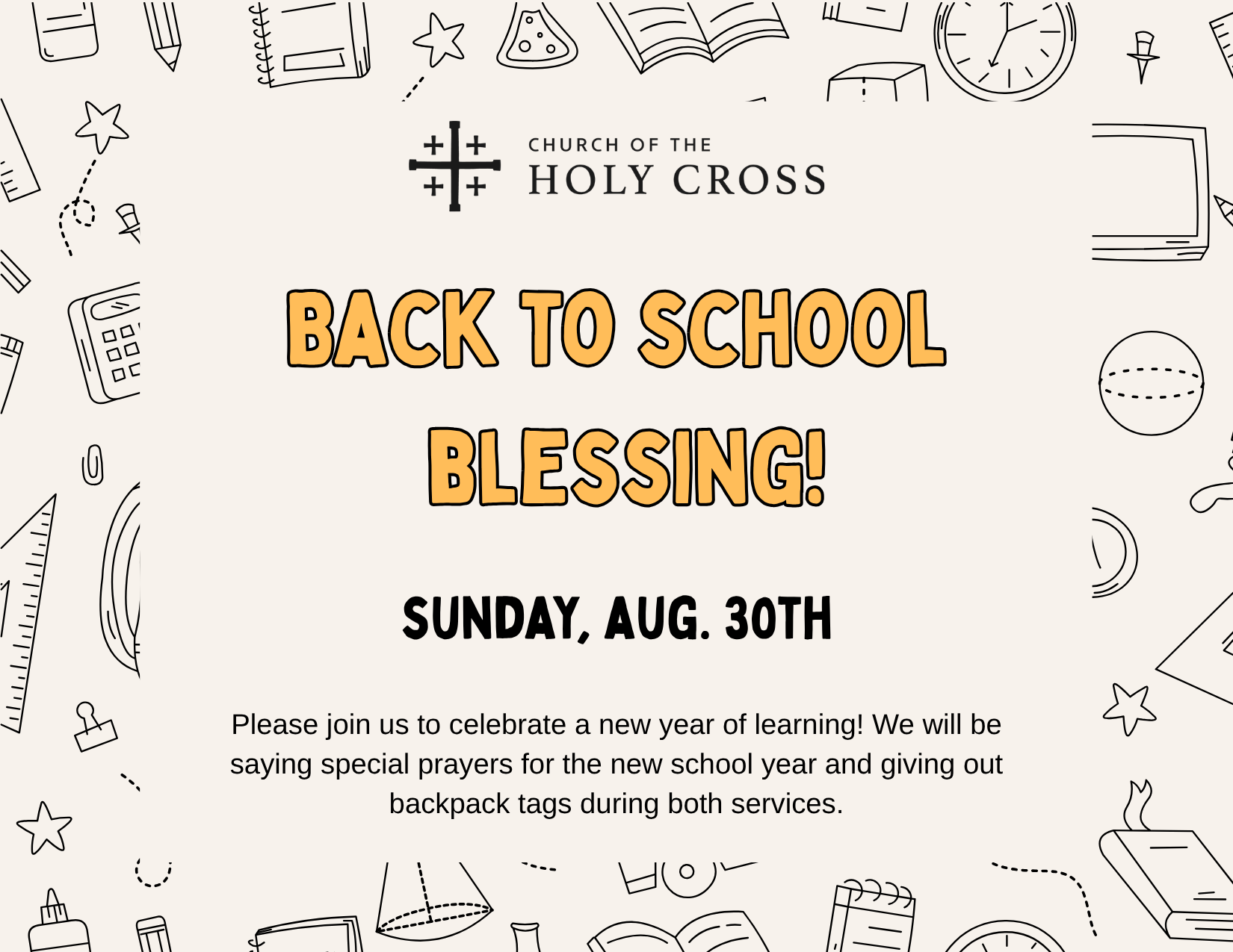Back to School Blessing