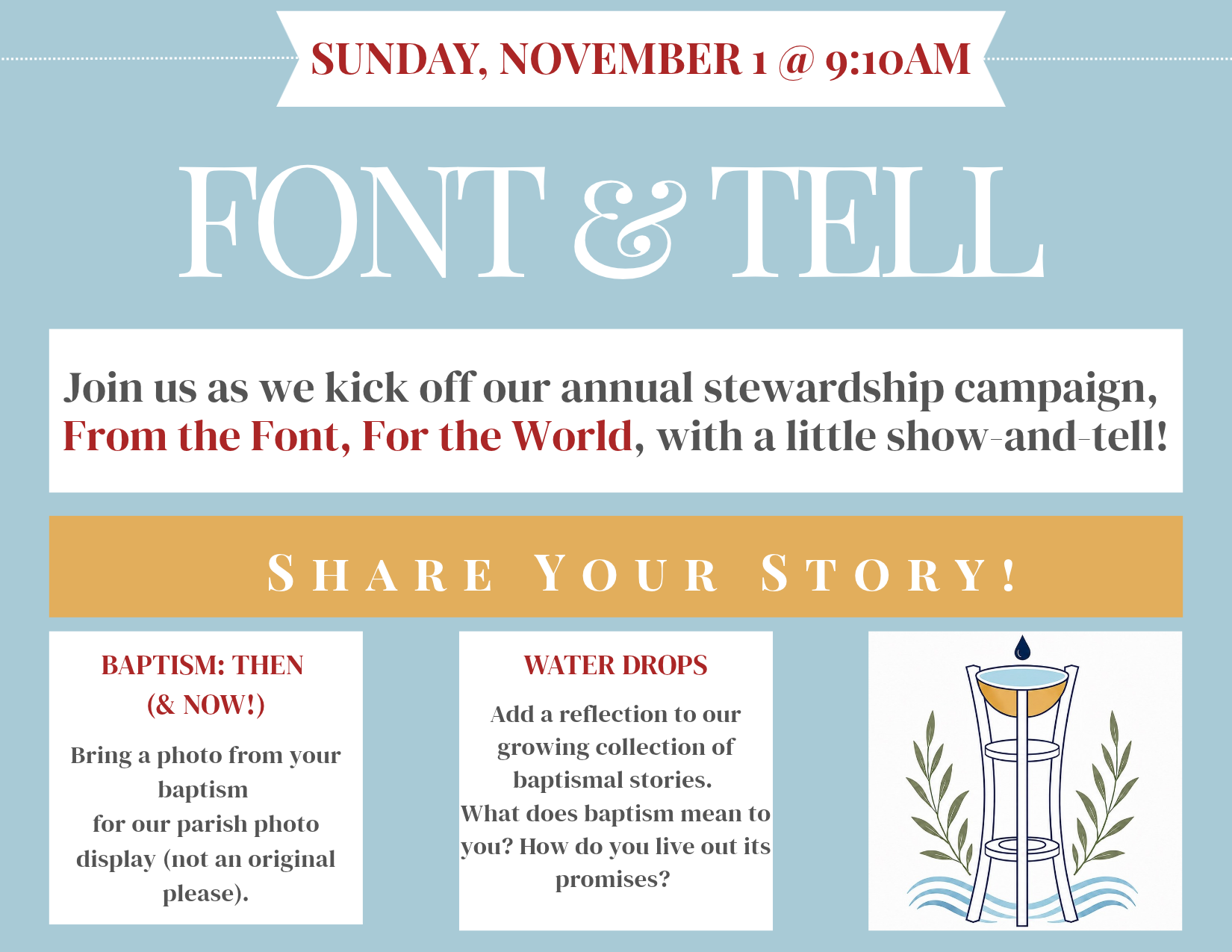 Annual Stewardship Campaign Kick Off