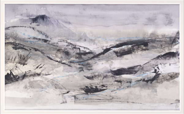 Paper MountainsMixed Media - Ink, Paper and Crayon on Paper, 2018