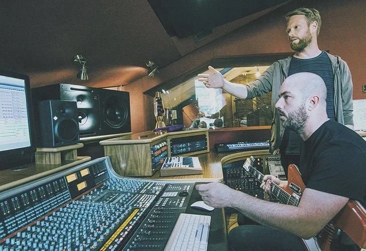 Paul Gregory & Ol Ketteringham - recording Spook The Herd