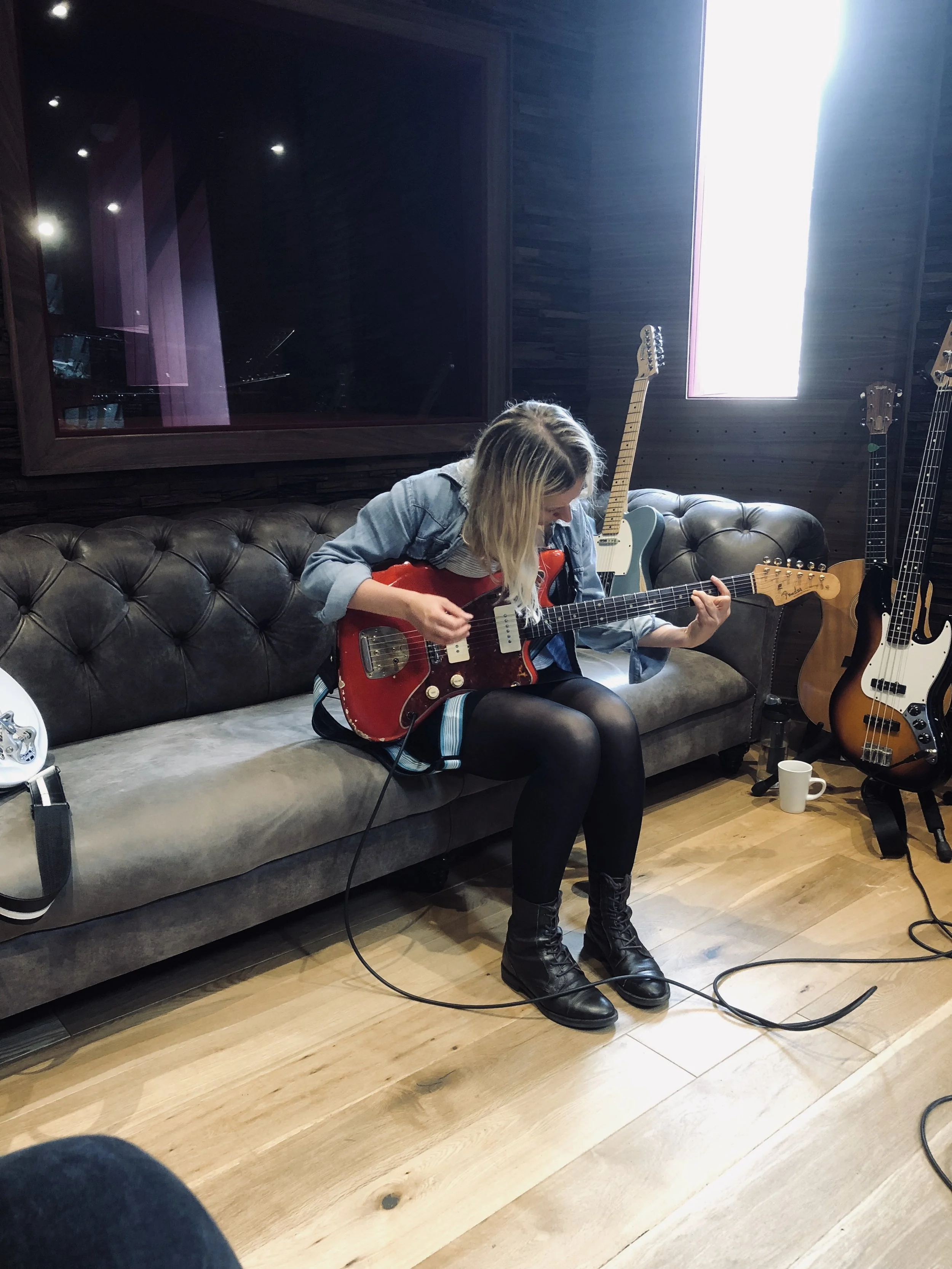 Hazel Wilde - recording Spook The Herd