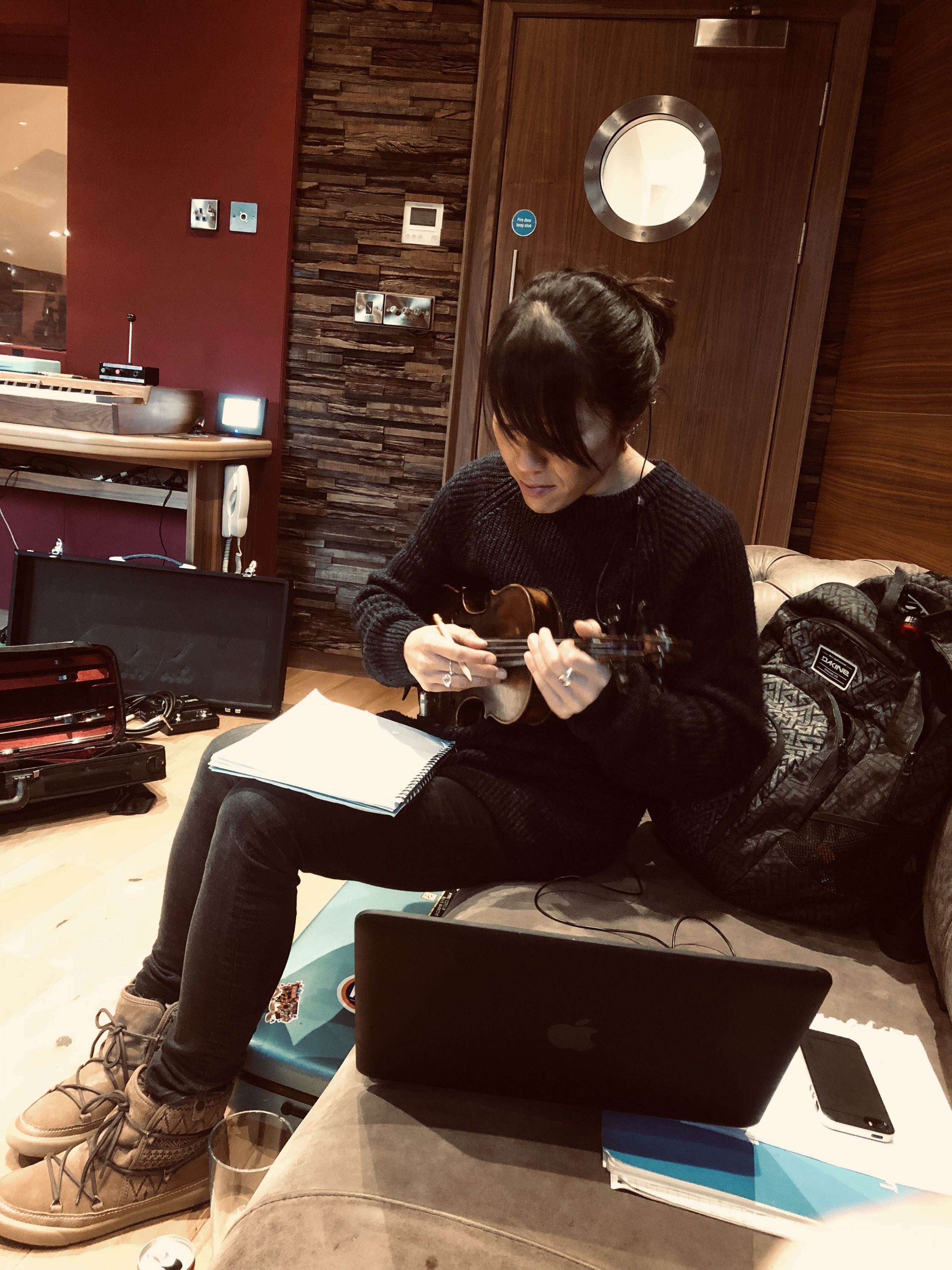Angela Chan - recording Spook The Herd