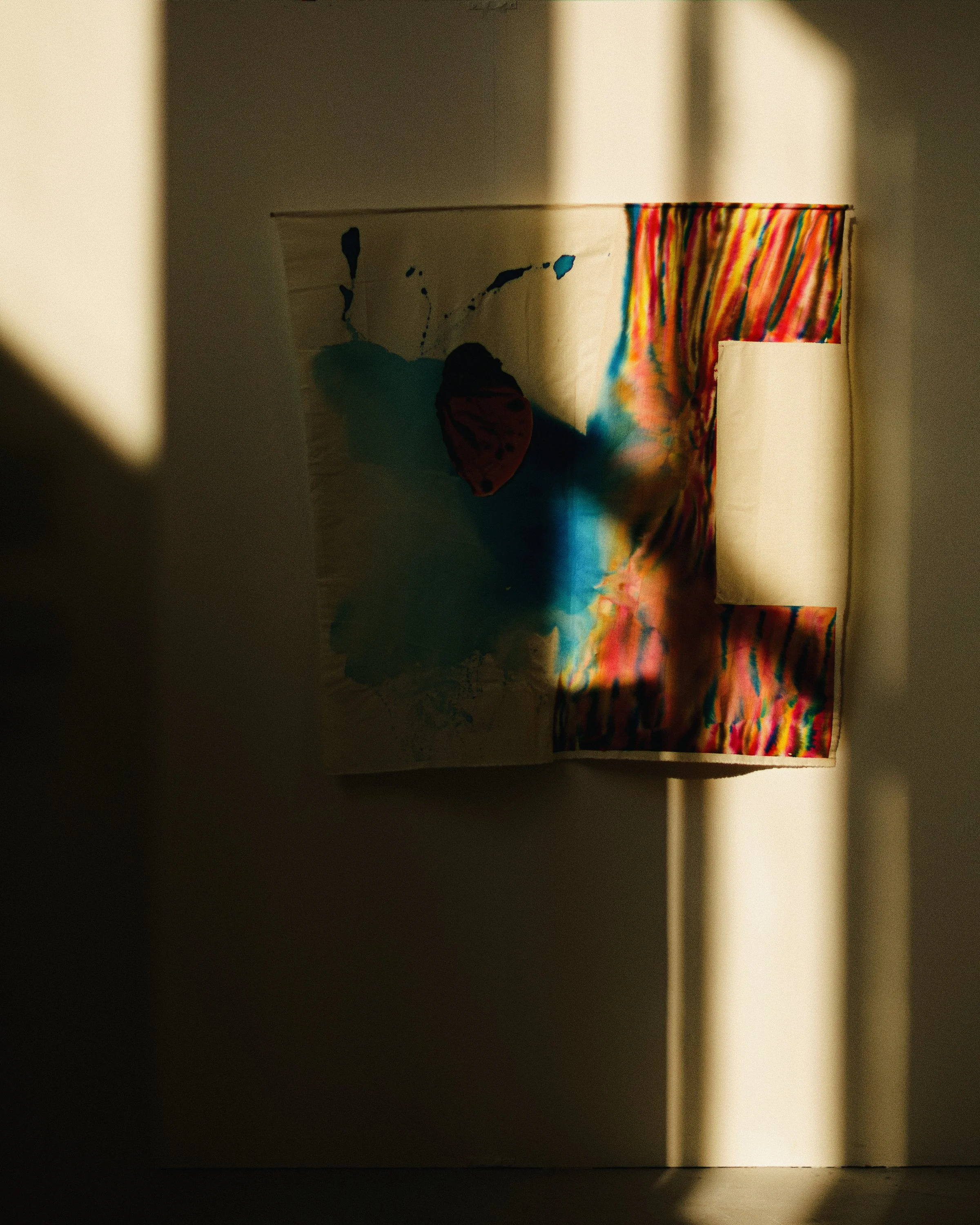 Installation view of contemporary artist Annabelle Pelaez’ graduate show. ‘Melting’