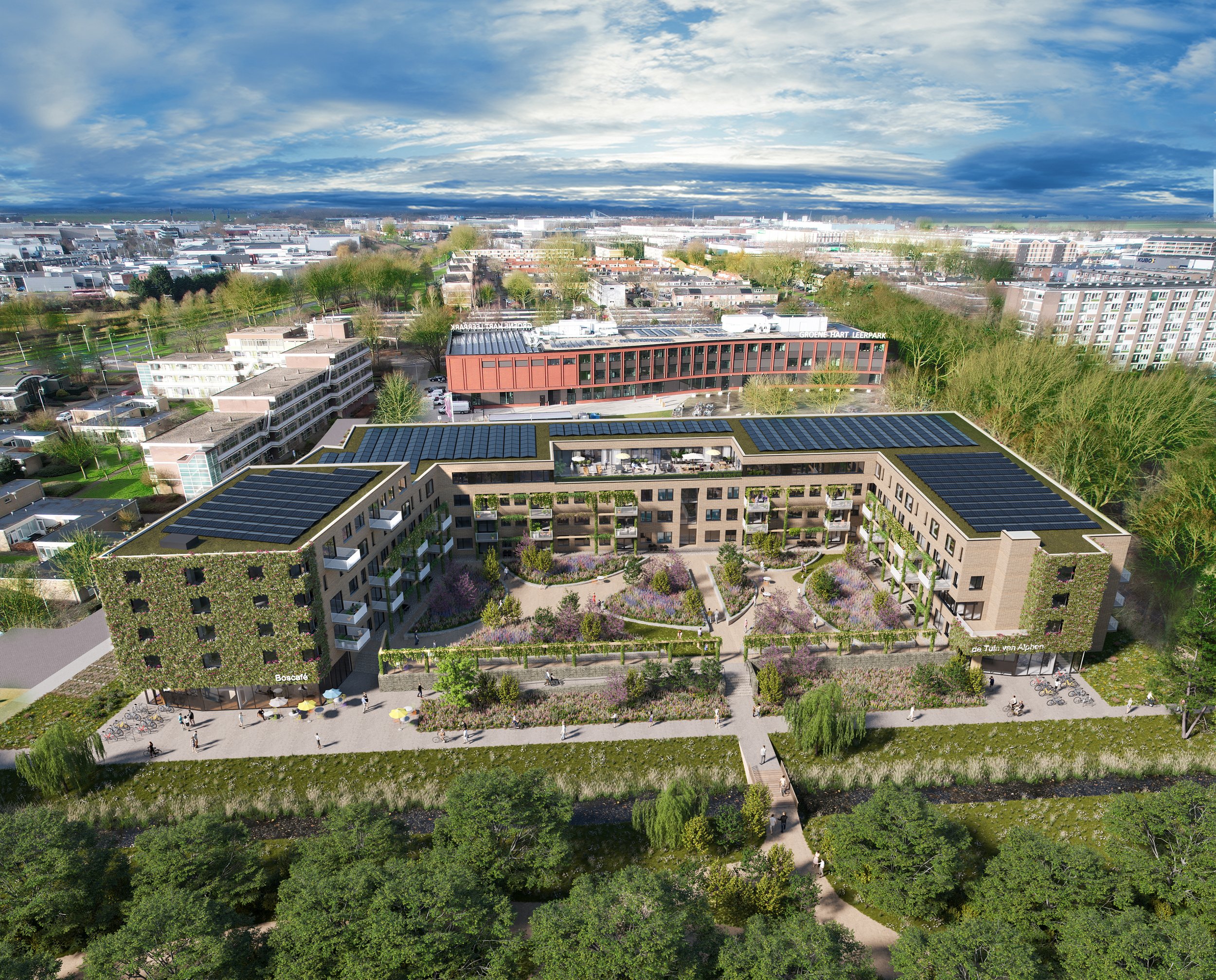 Tuin van Alphen, nieuwbouw met 120 appartementen en zorggerelateerde ruimtes in Alphen aan de Rijn.