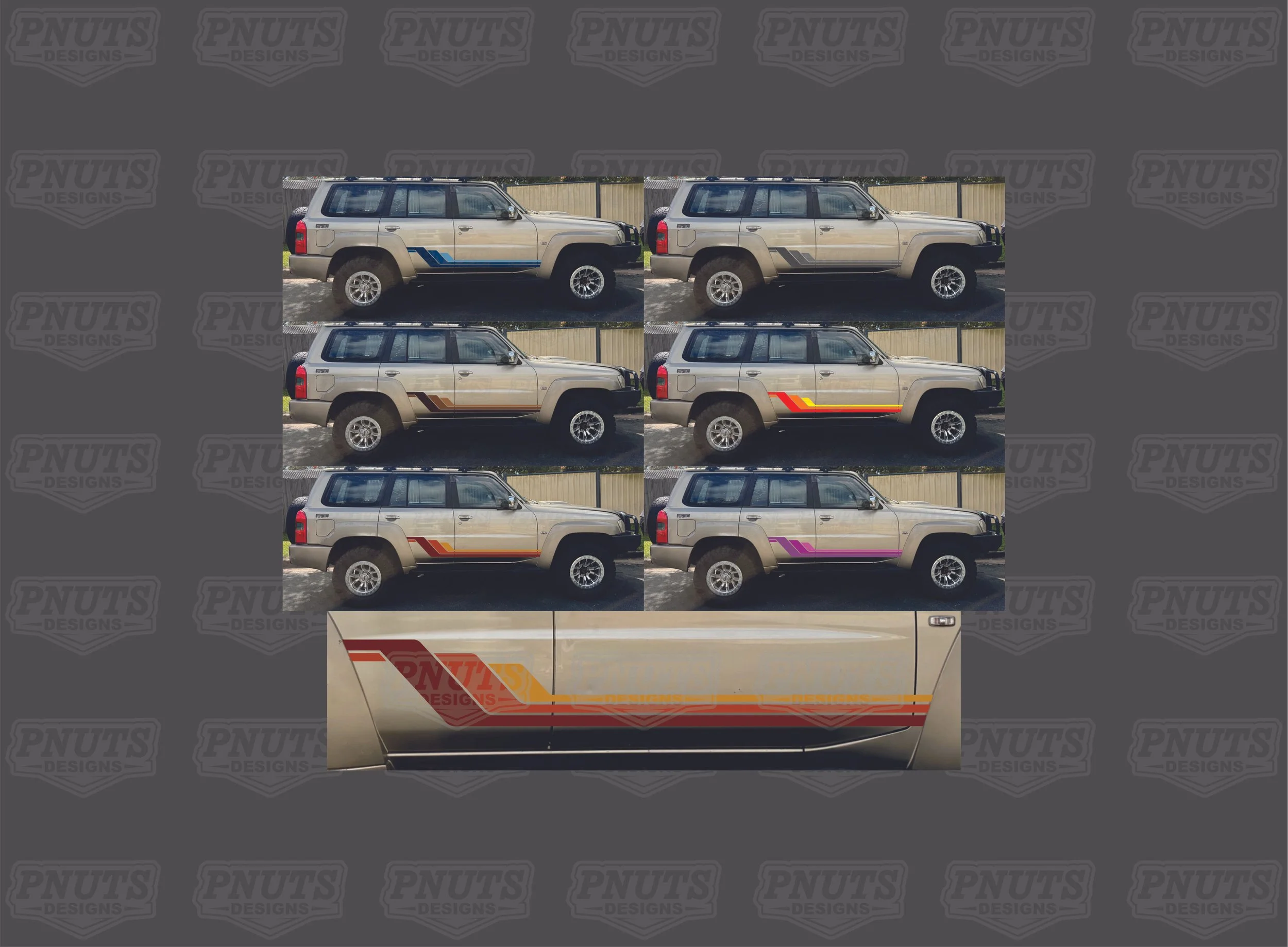Gu Patrol Wagon Retro Stripe Kit 3
