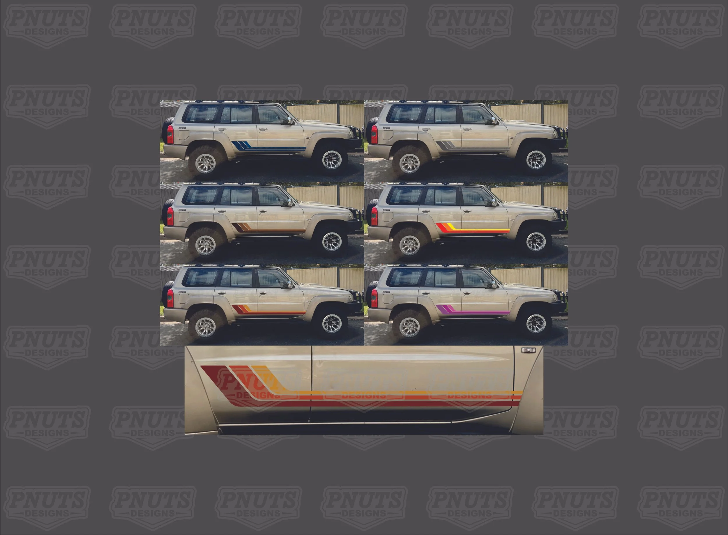 Gu Patrol Wagon Retro Stripe Kits 1