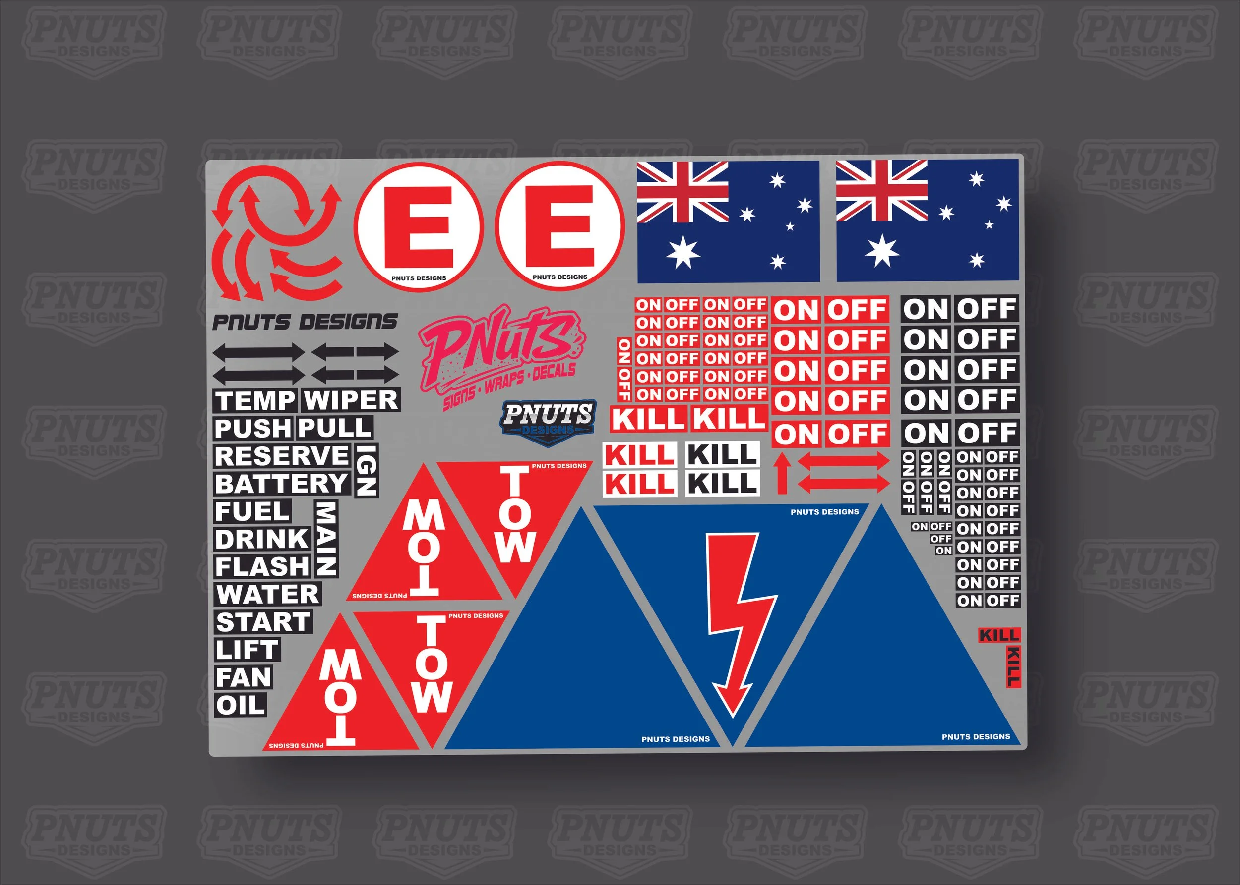 Competition Vehicle Sticker Kit