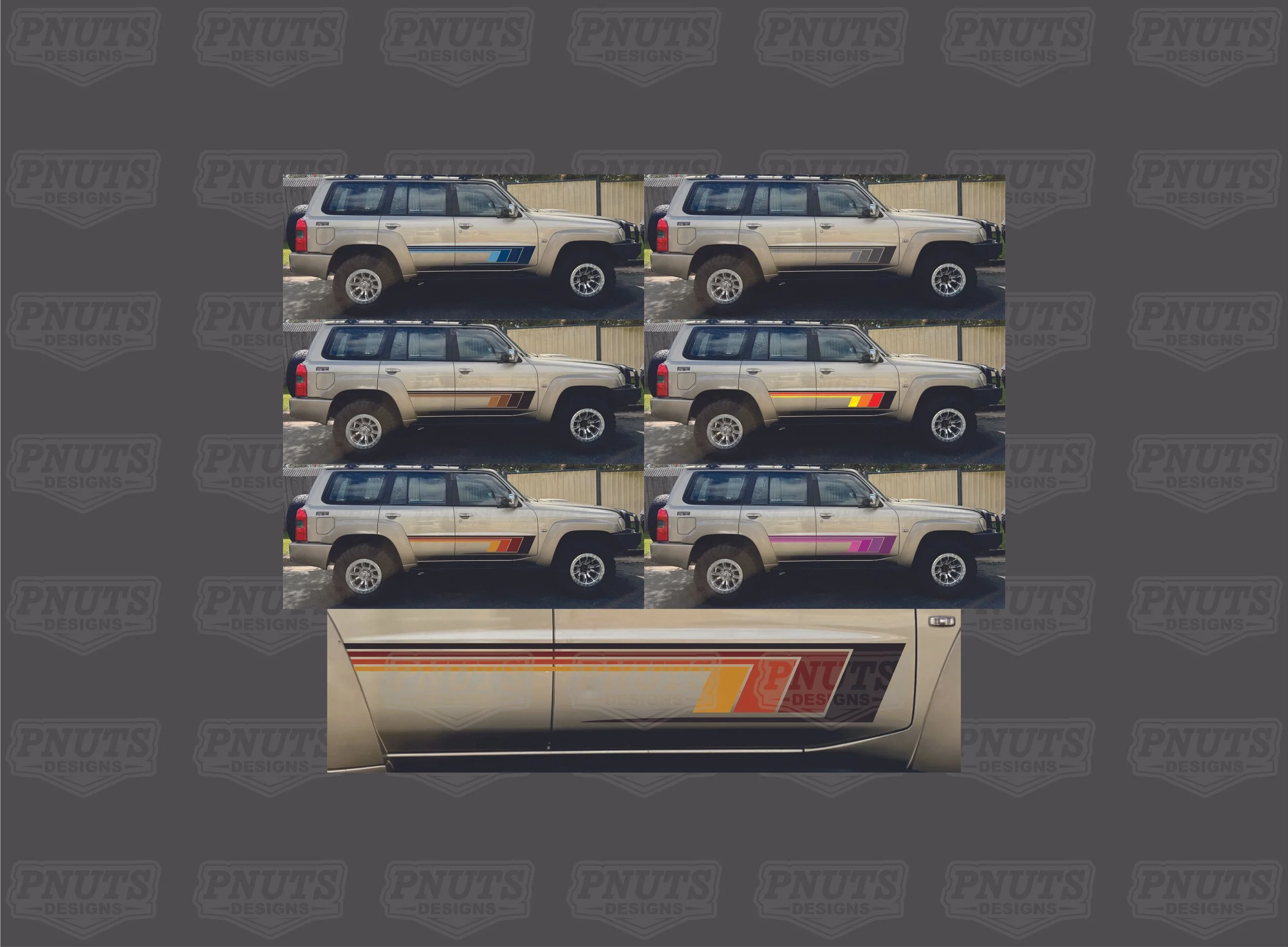 Gu Patrol Wagon Retro Stripe Kit 2