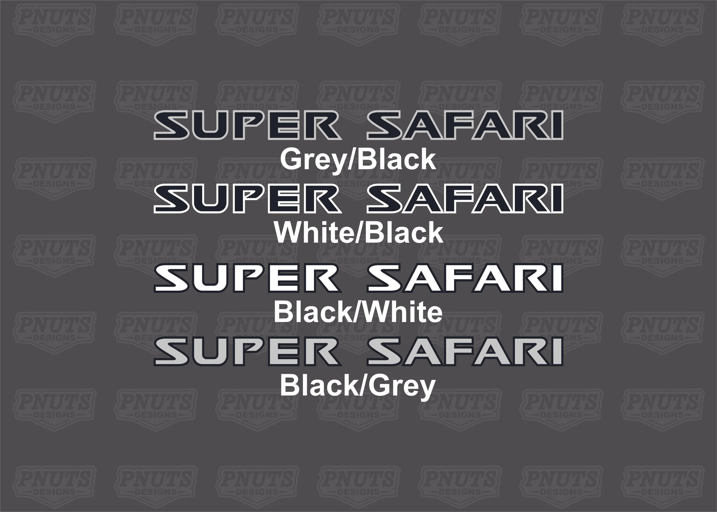 Super Safari Decal