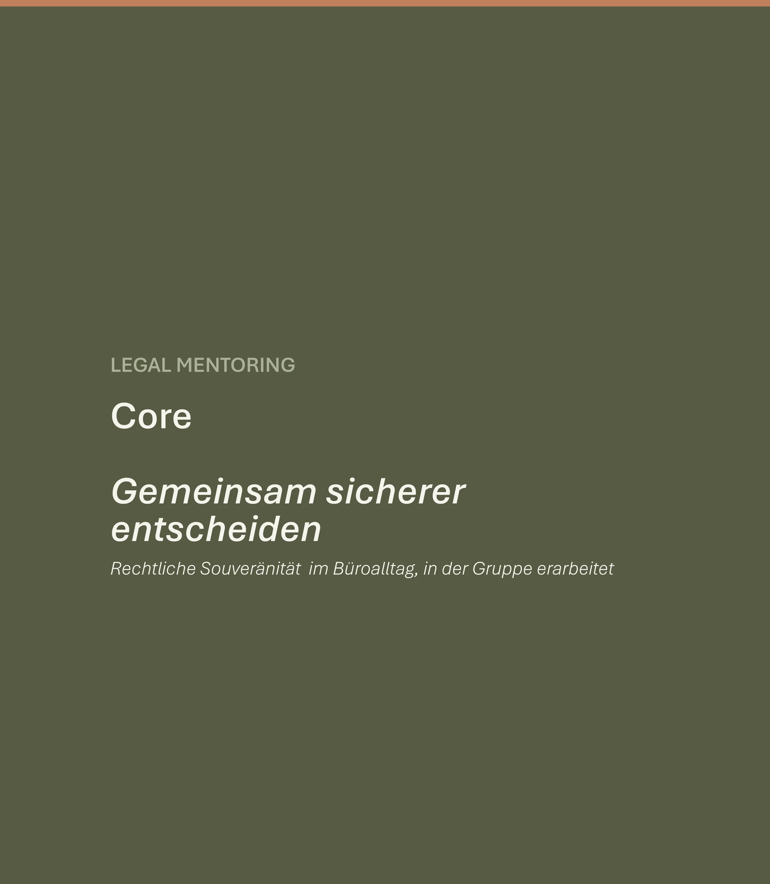 Legal Mentoring Core