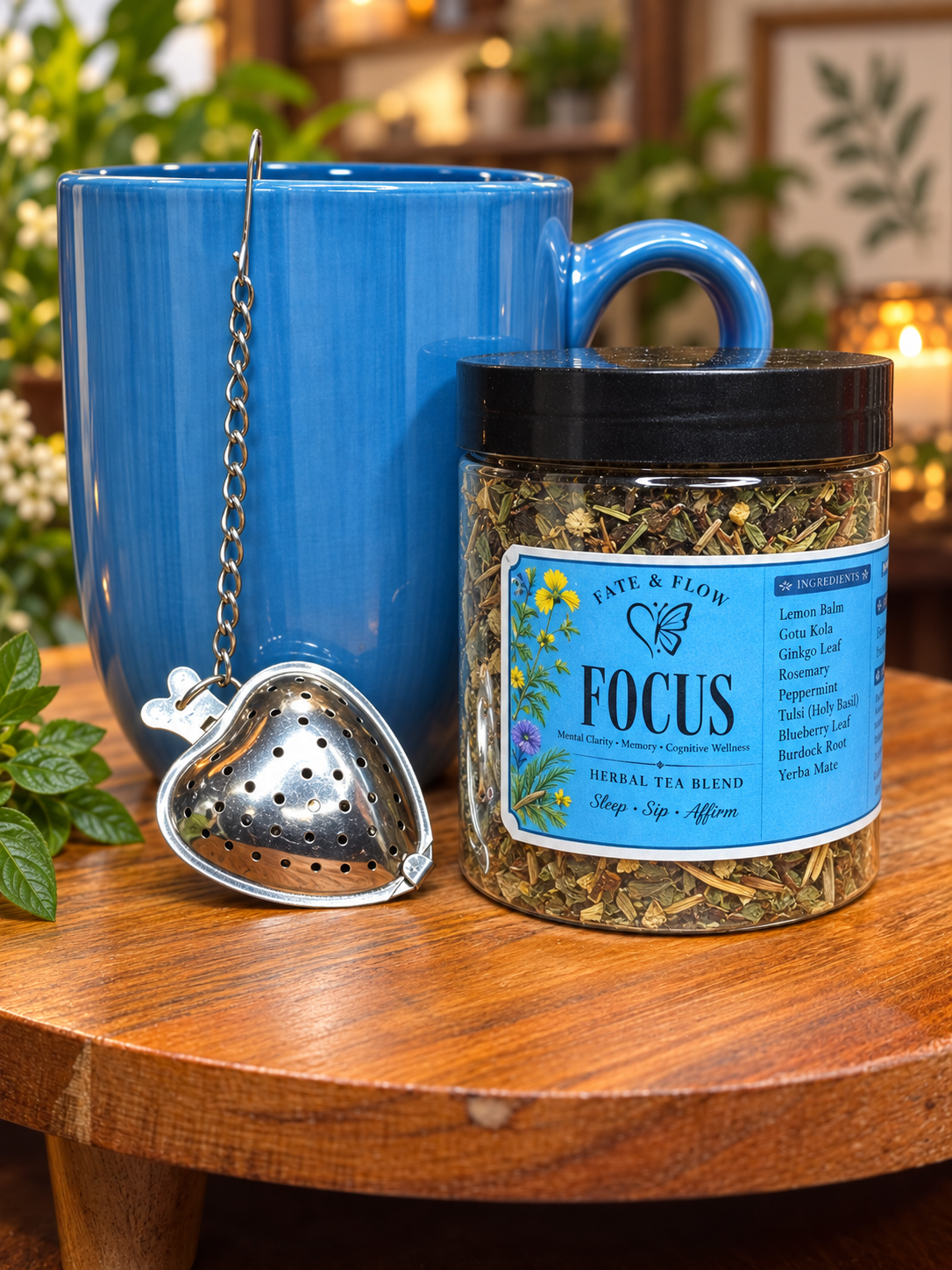 FOCUS | Mental Clarity , Memory & Cognitive Wellness Herbal Tea Blend