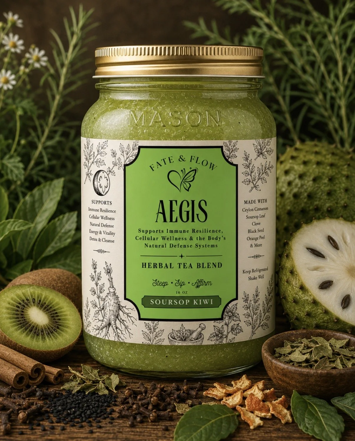 AEGIS+ Soursop Sea Moss Gel (Pre-Order)