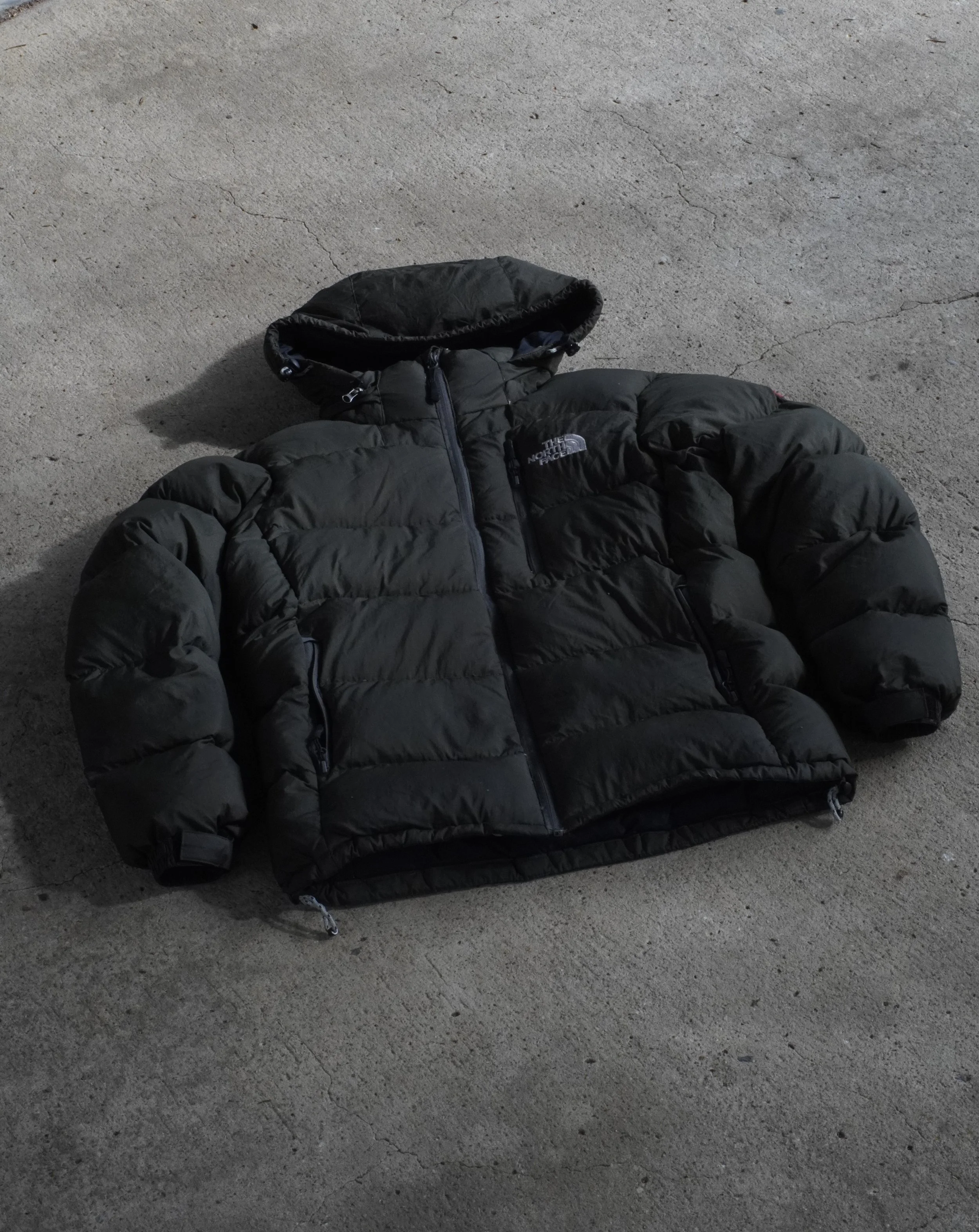 Dark Green North Face Summit Puffer Jacket