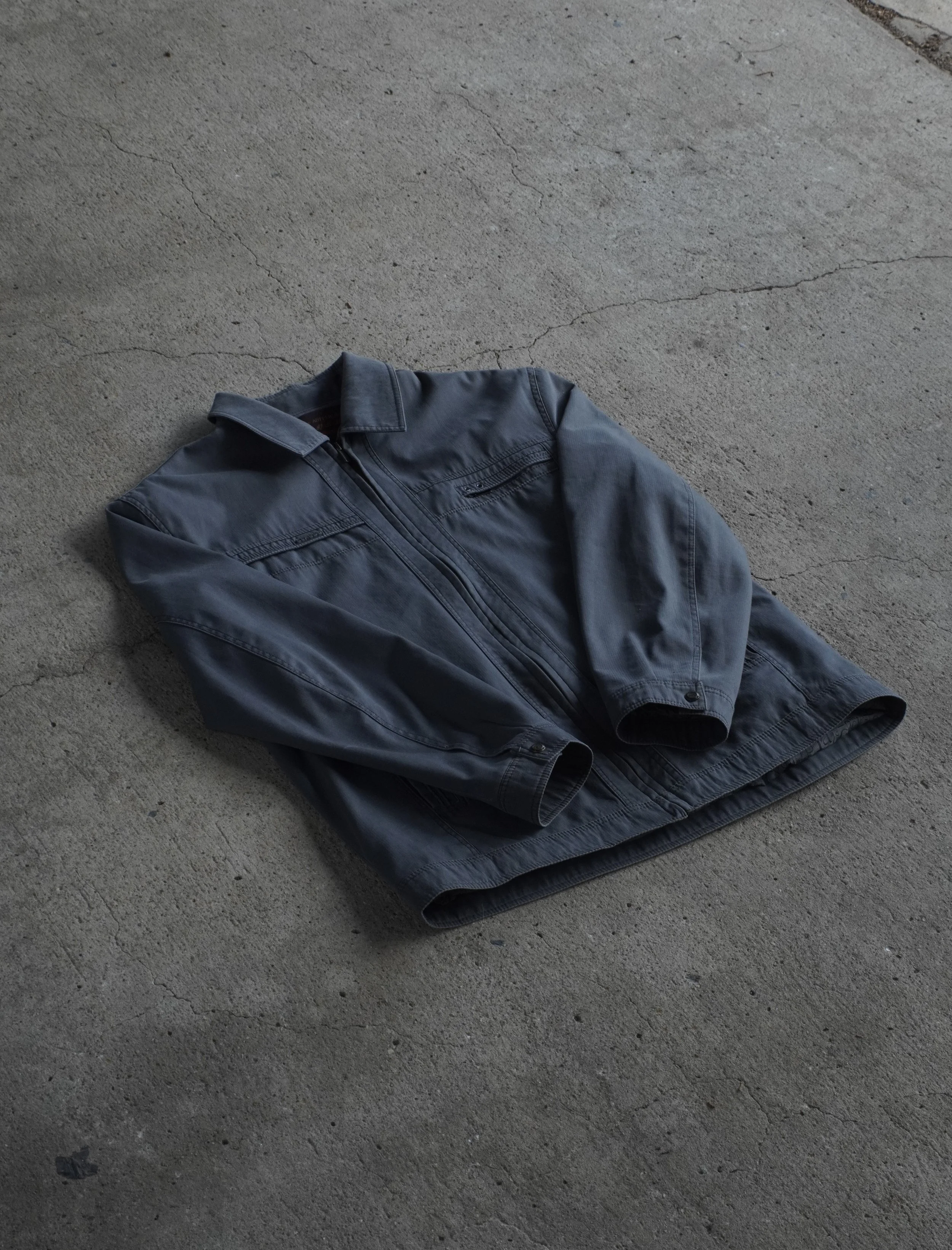 Grey 2000s 'Classic' Collared Jacket