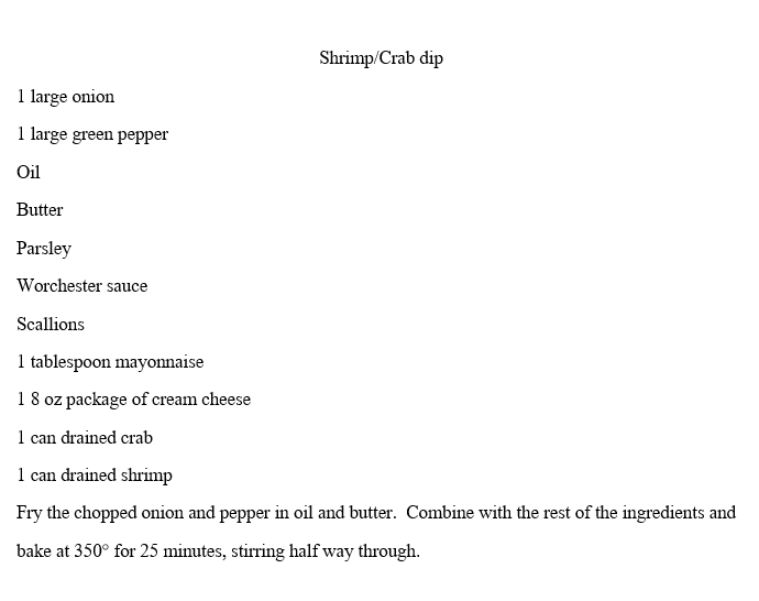 The original recipe for Shrimp-Crab Dip
