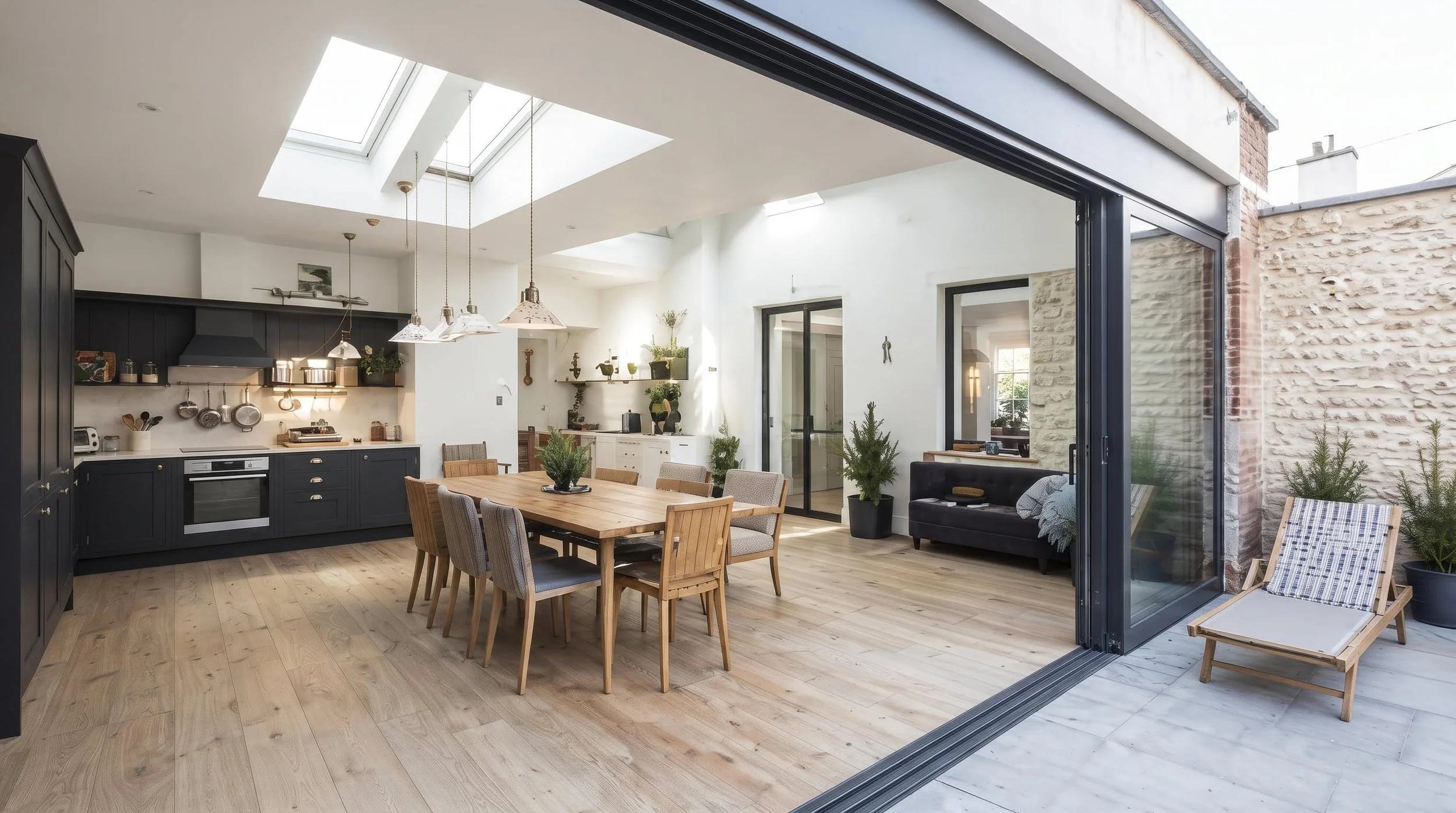 Étude d'esquisse – Extension avec ouverture sur terrasse
