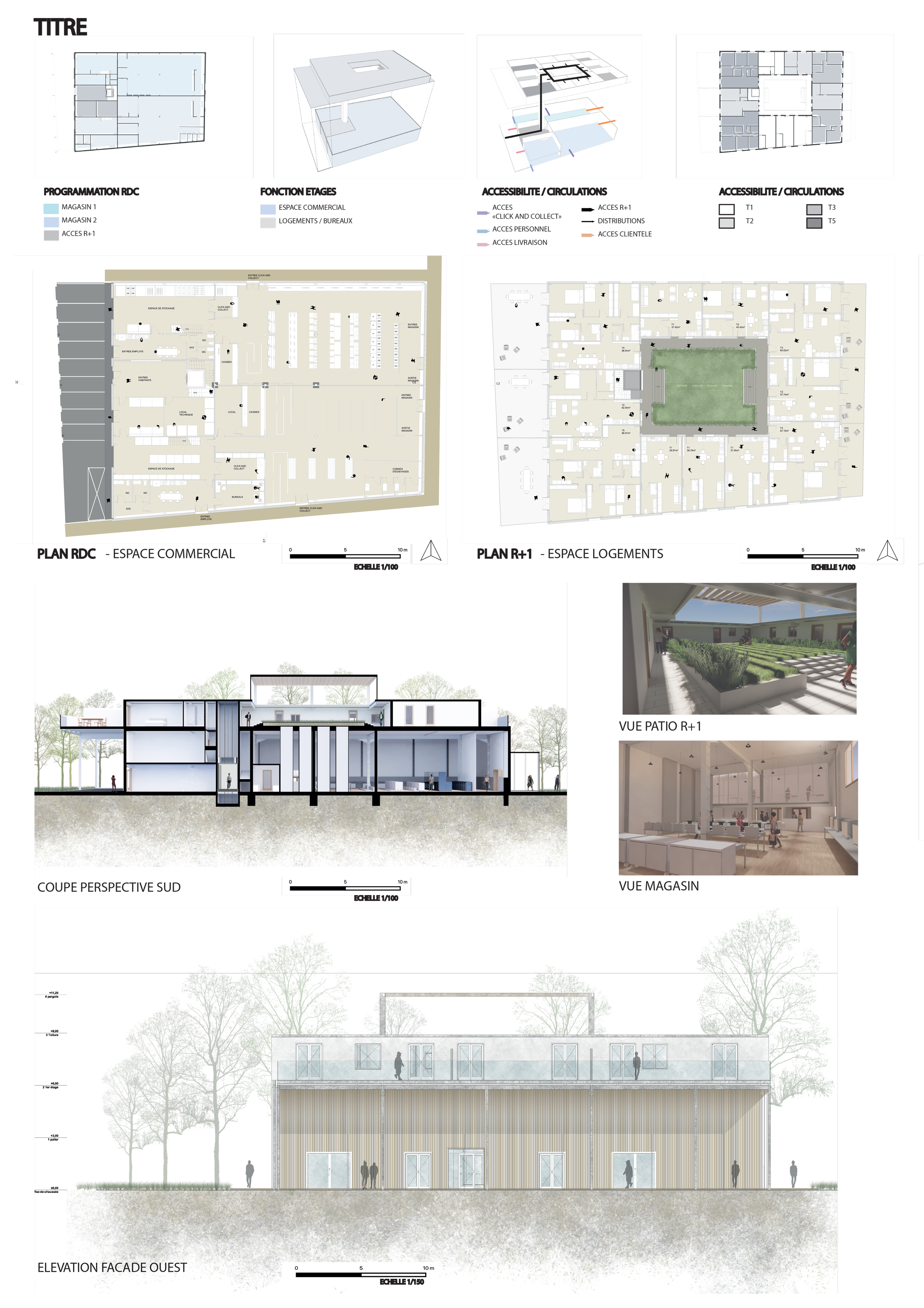 Projet de fin d'études visant à proposer un contre-projet à la mairie d'Orléans, qui souhaitait délocaliser une zone industrielle "morte" pour y implanter des logements, en la remplaçant par une forêt située à quelques kilomètres. Nous avons donc pro